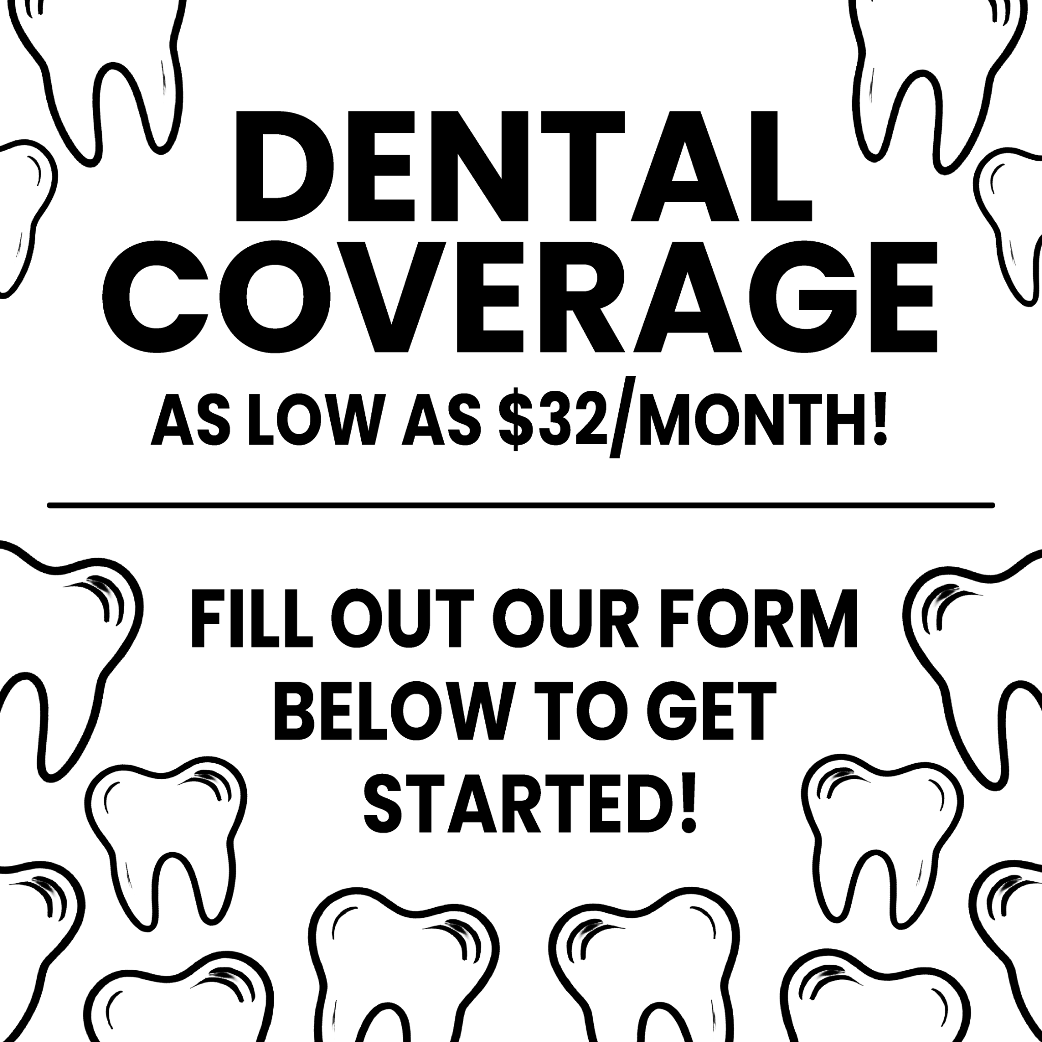 Jon Waller Facebook ad: Dental Coverage That Fits Your Budget