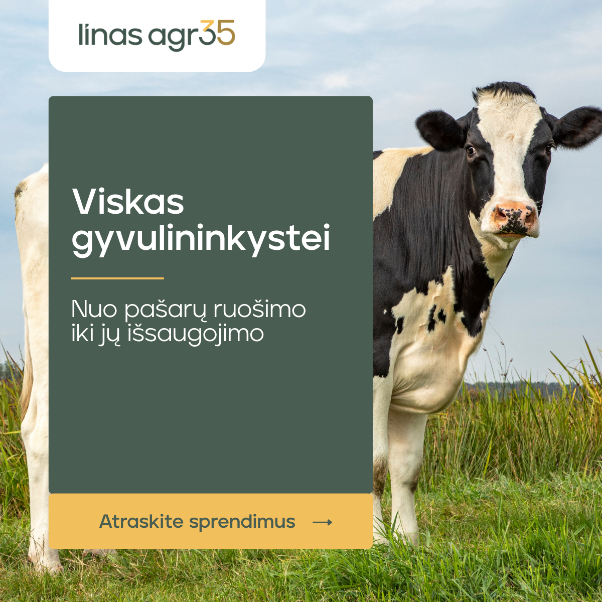 Linas Agro Lietuva Facebook ad: Viskas gyvulininkystei vienoje vietoje!