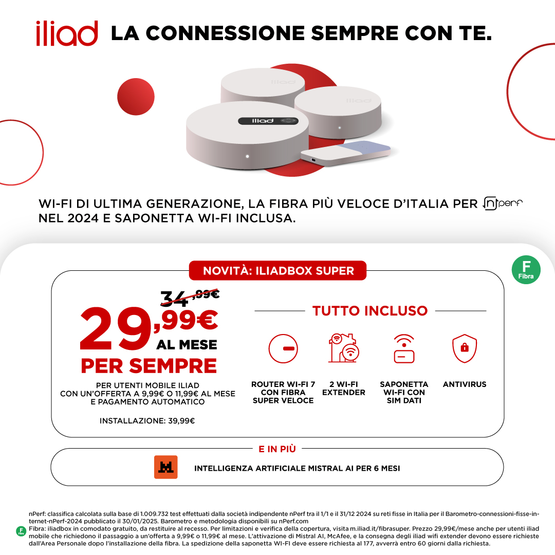 iliad Facebook ad