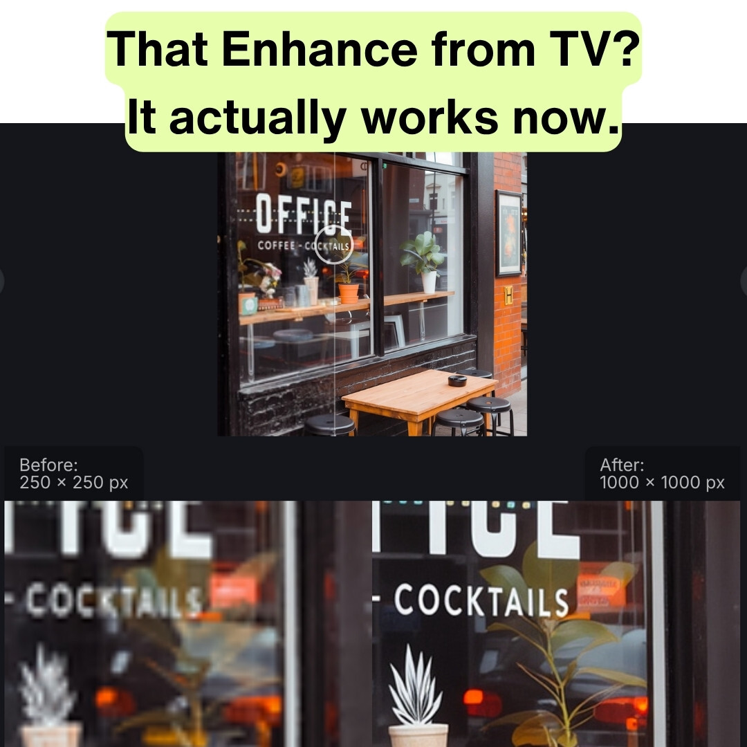 Let's Enhance Facebook ad from Jul 18, 2025