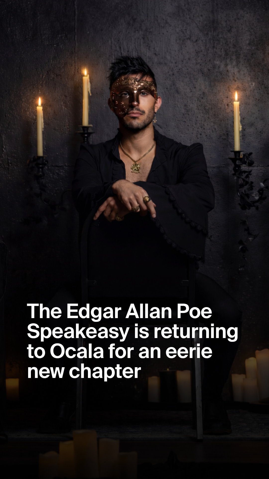 Secret Media Network Facebook ad: A chilling new chapter of the Edgar Allan Poe Speakeasy is…