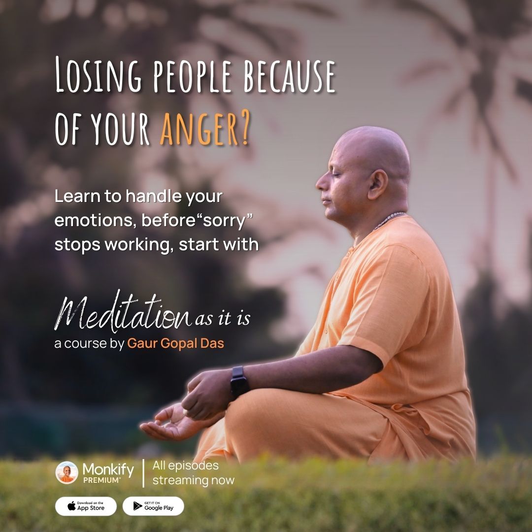 Monkify Facebook ad: Learn to manage anger
