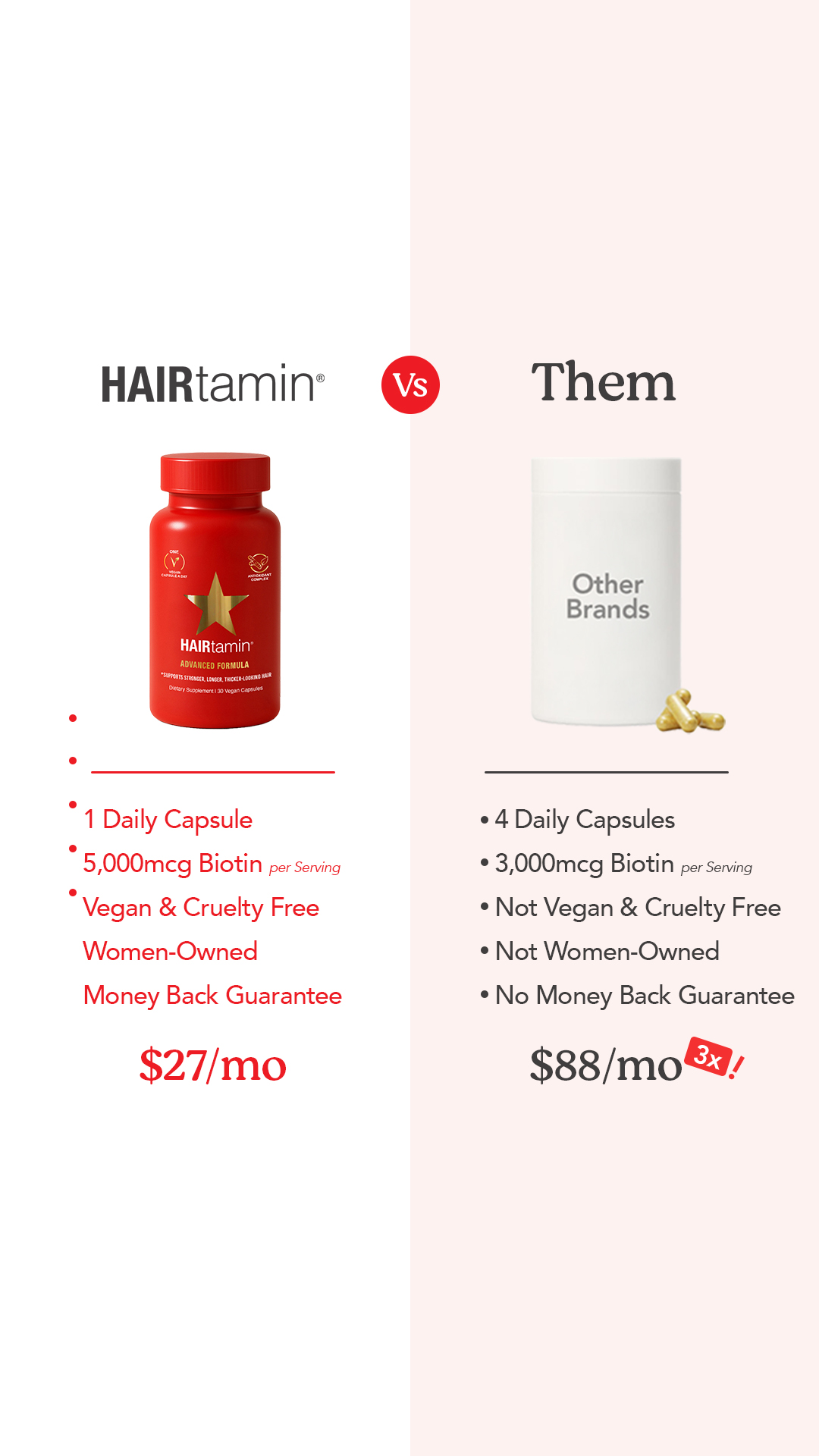HAIRtamin Facebook ad