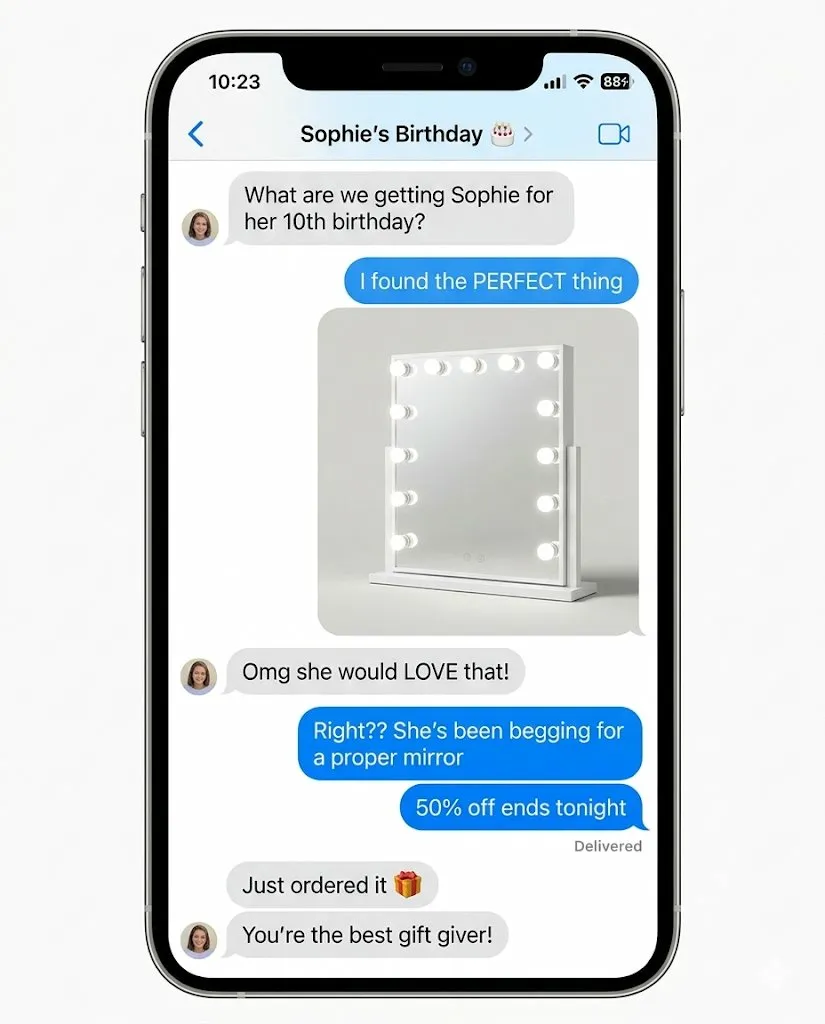 Hollywood Mirrors Facebook ad