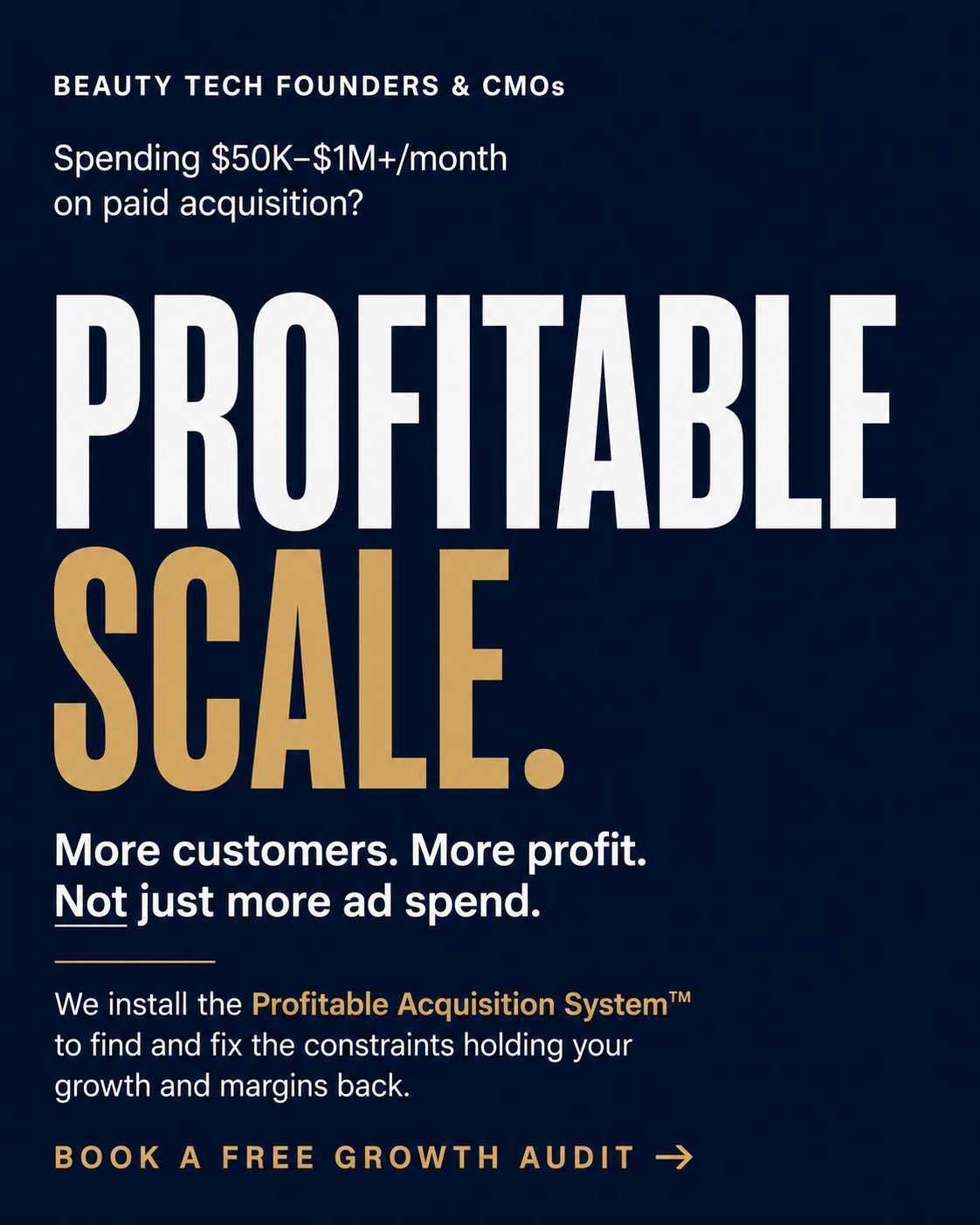 Rozee Digital Facebook ad: Scale Your Beauty Tech Brand Profitably