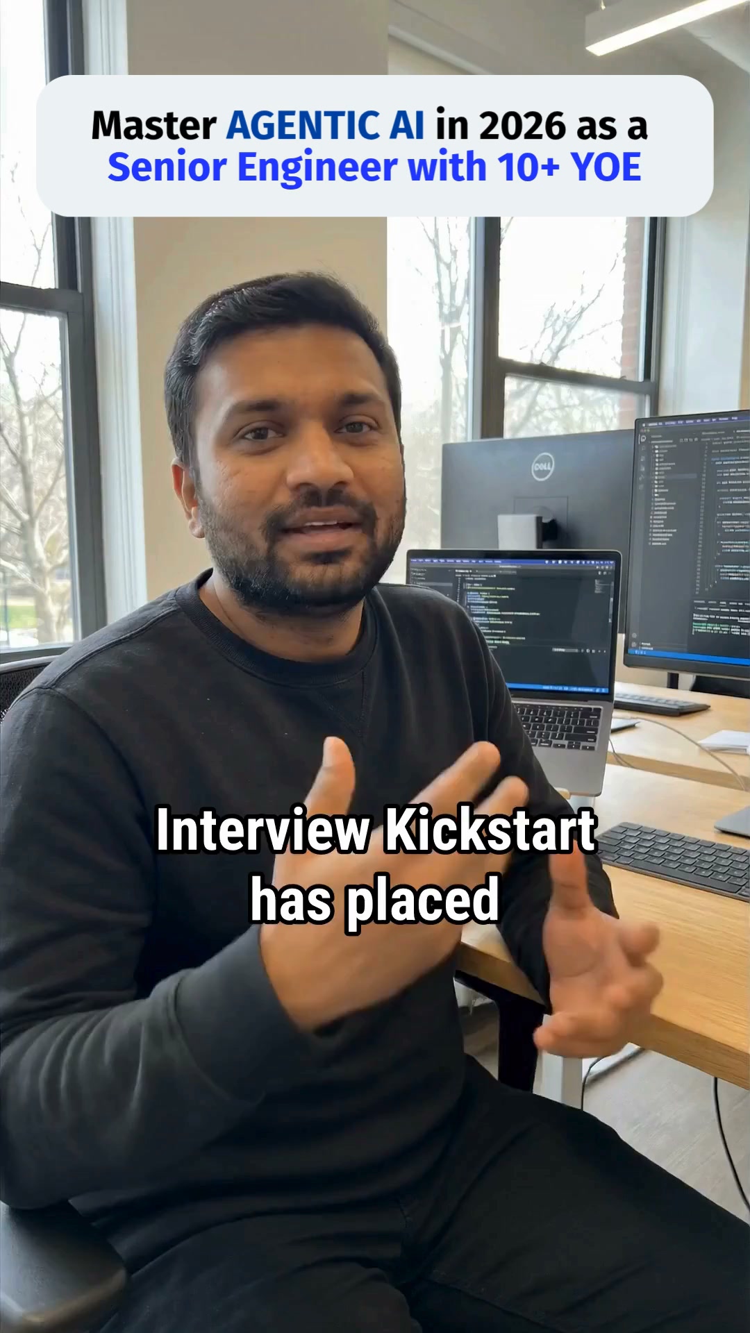 Interview Kickstart Facebook ad: Master AI Agents Now