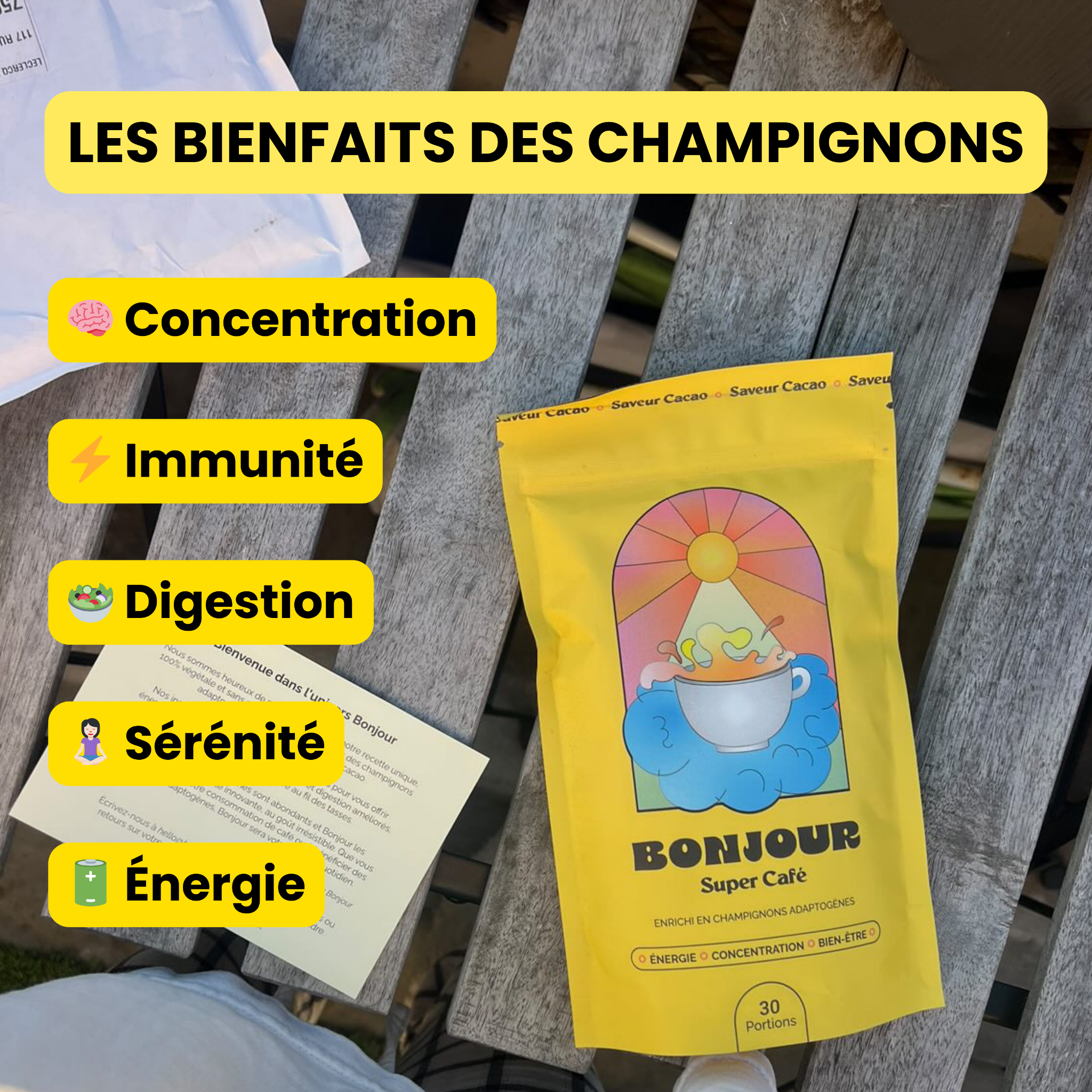 Bonjour Facebook ad