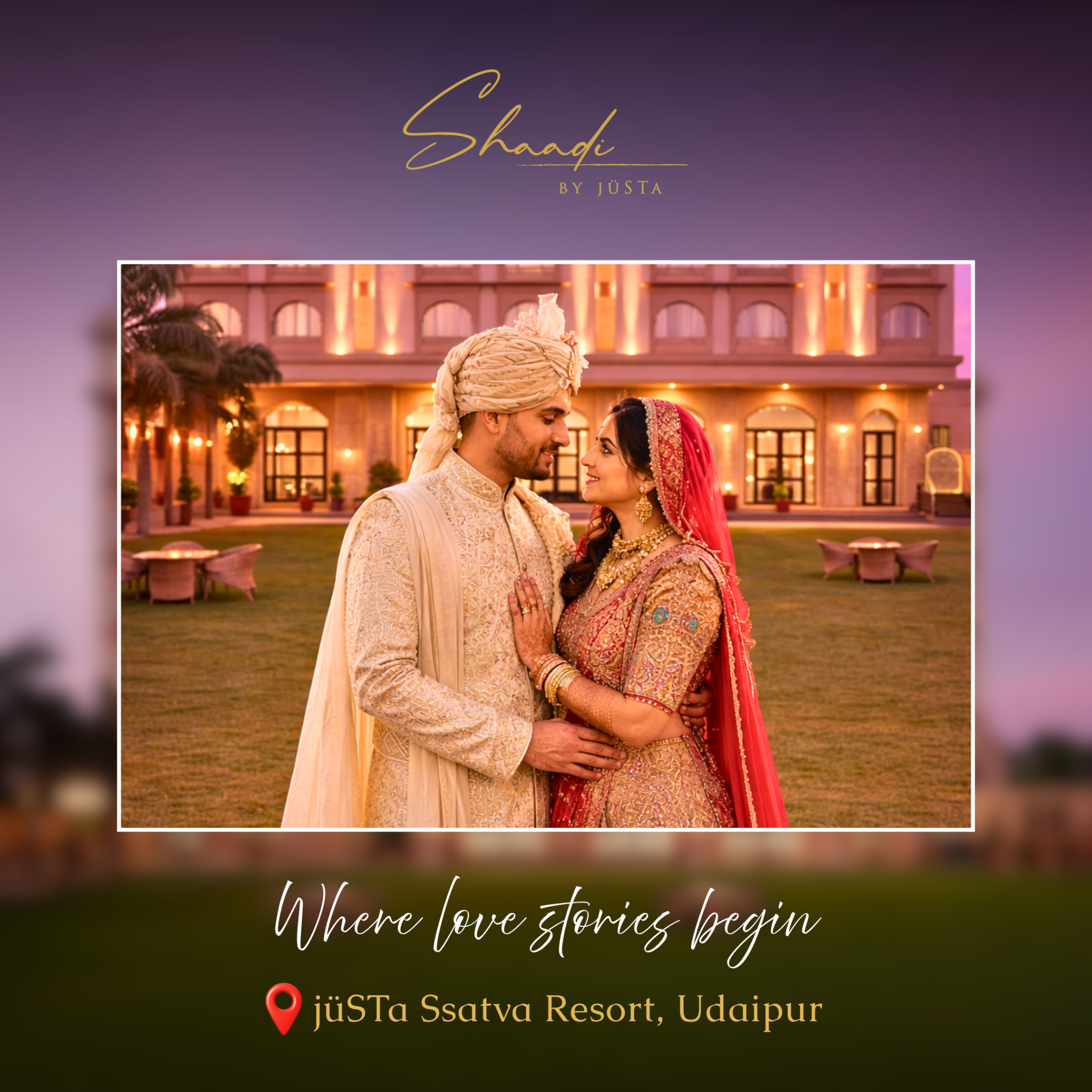 Shaadi by jüSTa Facebook ad from May 4, 2026
