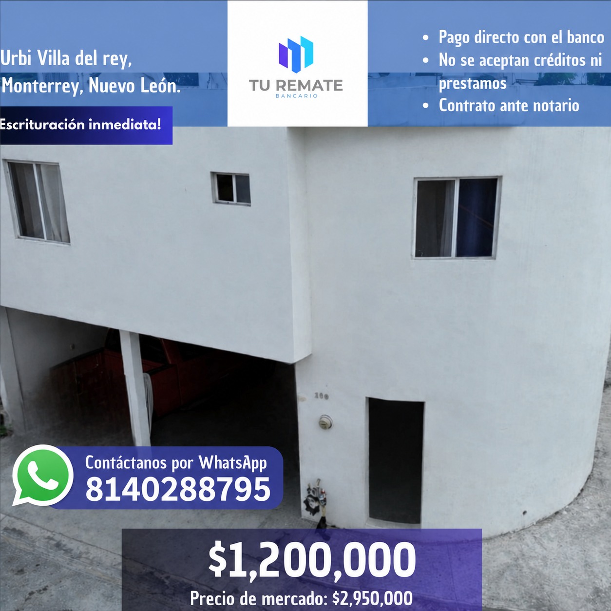Remates Bancarios Facebook ad: 3 habitaciones 2 baños Casa