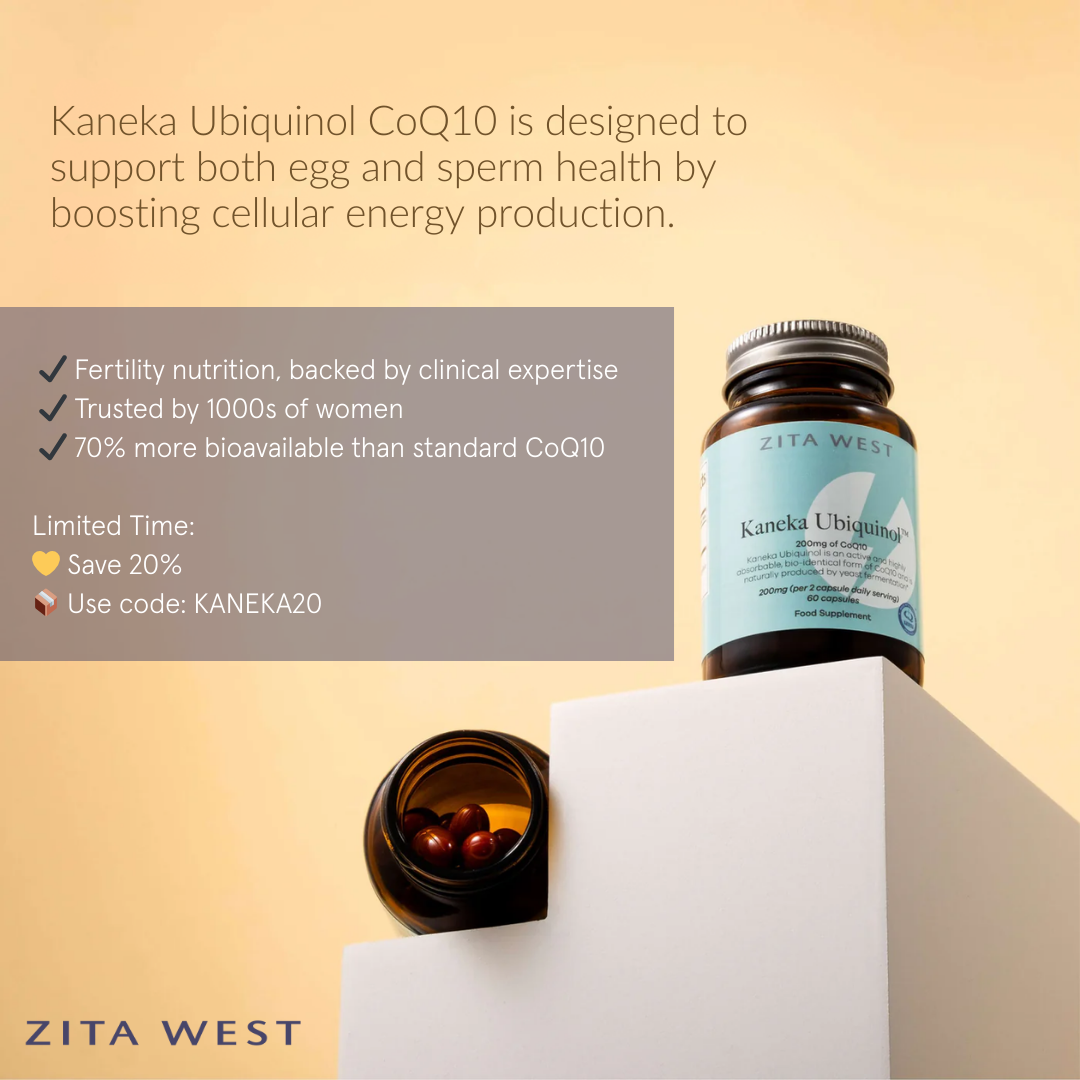 Zita West Fertility Products Facebook ad: Save 20% On Your First Order