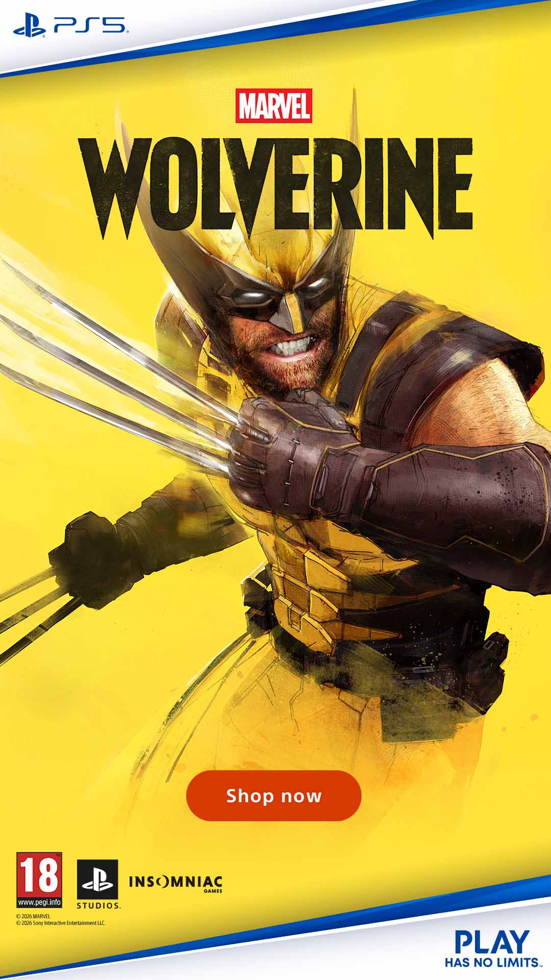 Argos Facebook ad: Marvel's Wolverine PS5 Game