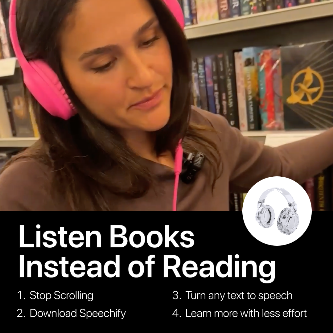 Speechify Facebook ad