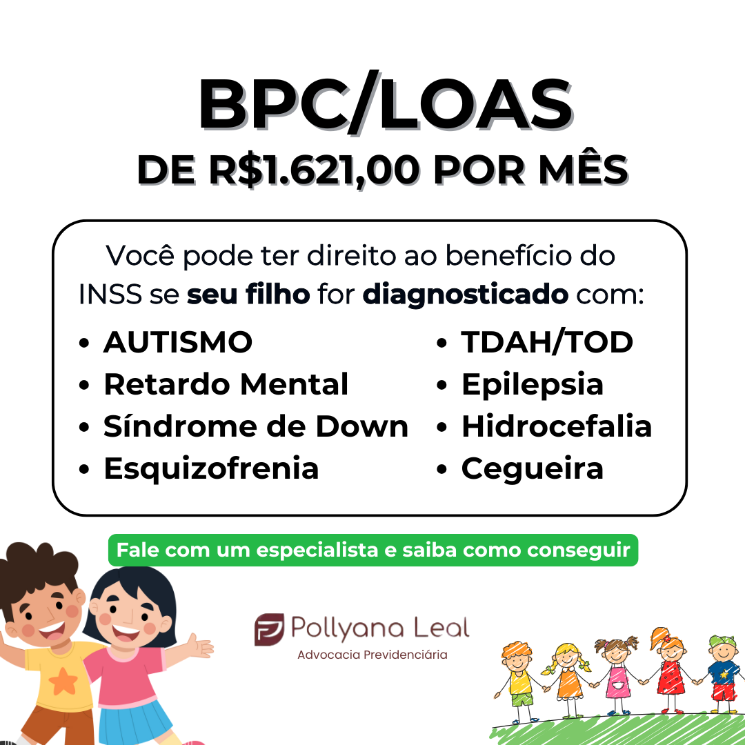 Pollyana Leal Advocacia Previdenciária Facebook ad: Não perca R$ 1.621,00 por mês pra o seu filho!