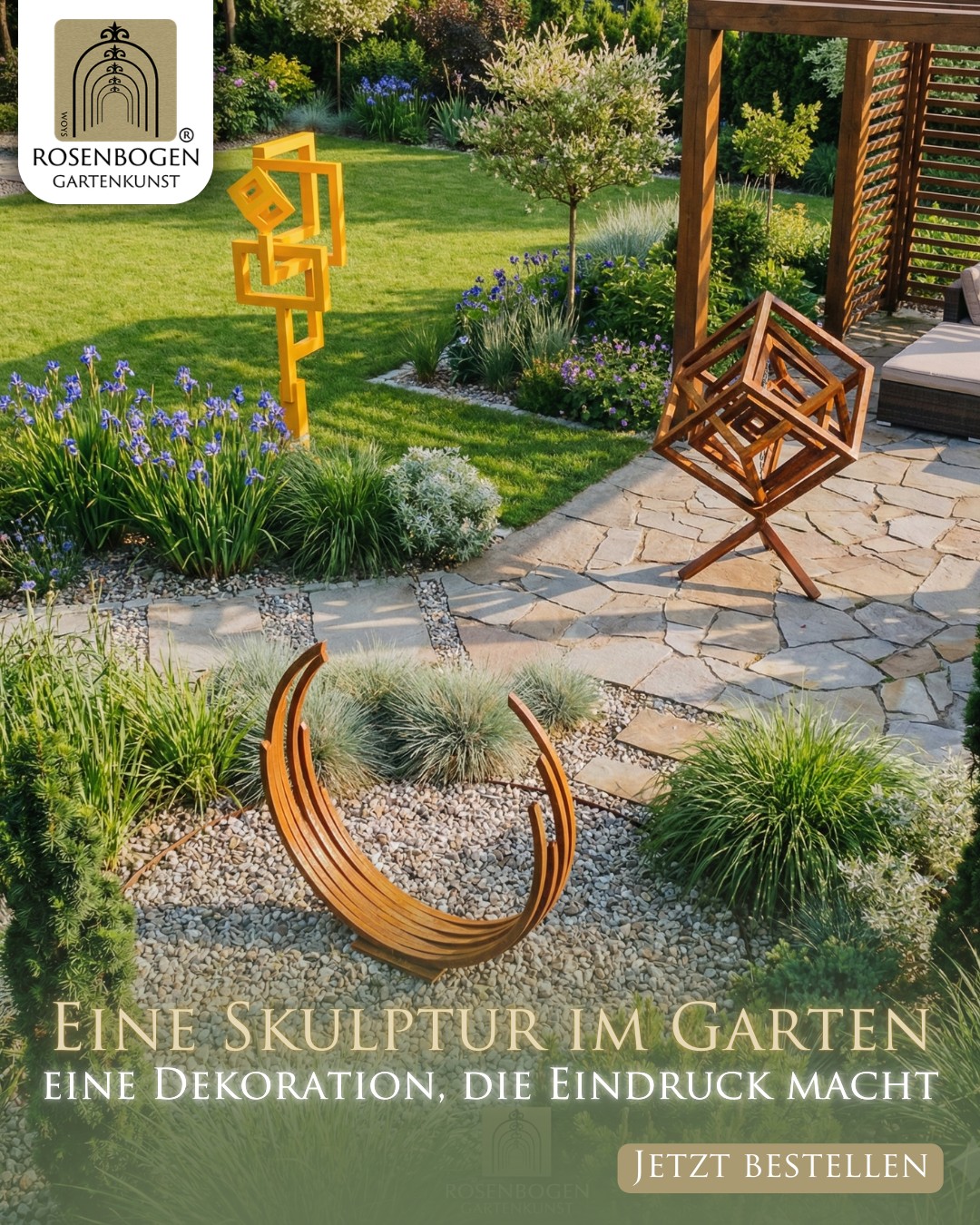 Rosenbogen Gartenkunst Facebook ad
