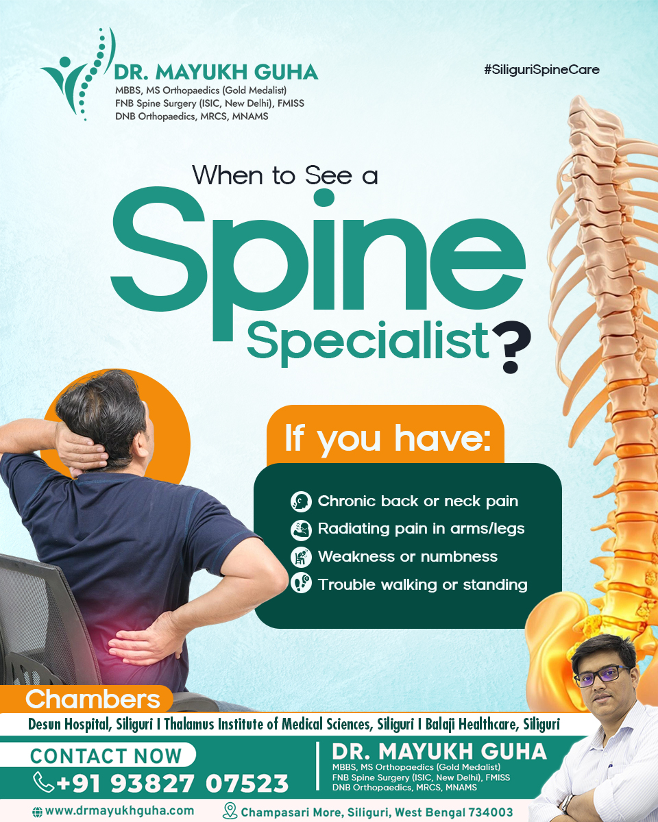 Dr Mayukh Guha, Spine Surgeon Facebook ad