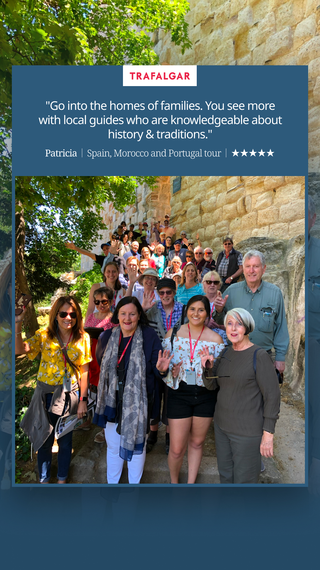 Trafalgar Travel Facebook ad