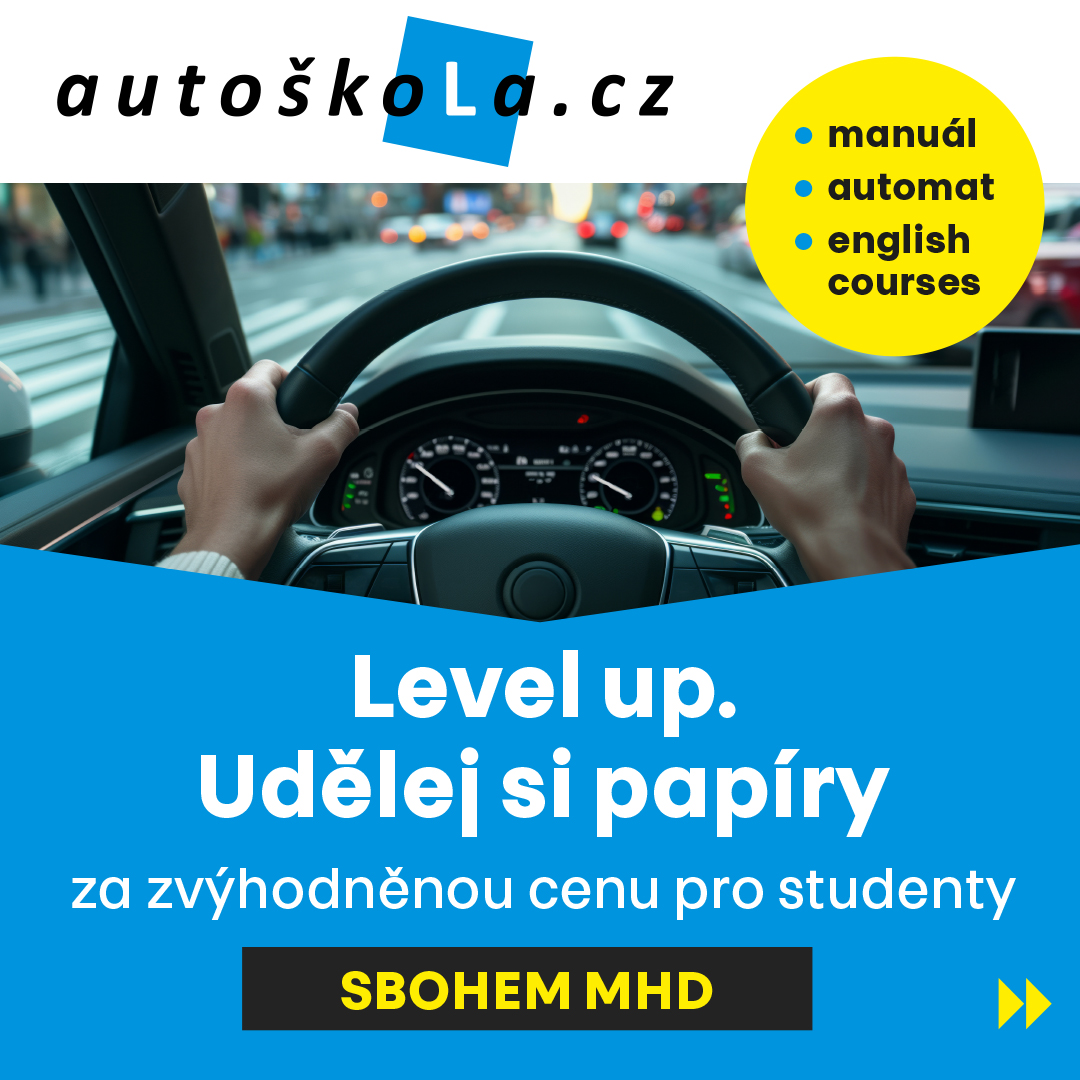 Autoškola.cz Facebook ad: Představte si, že už nemusíte čekat na autobus…