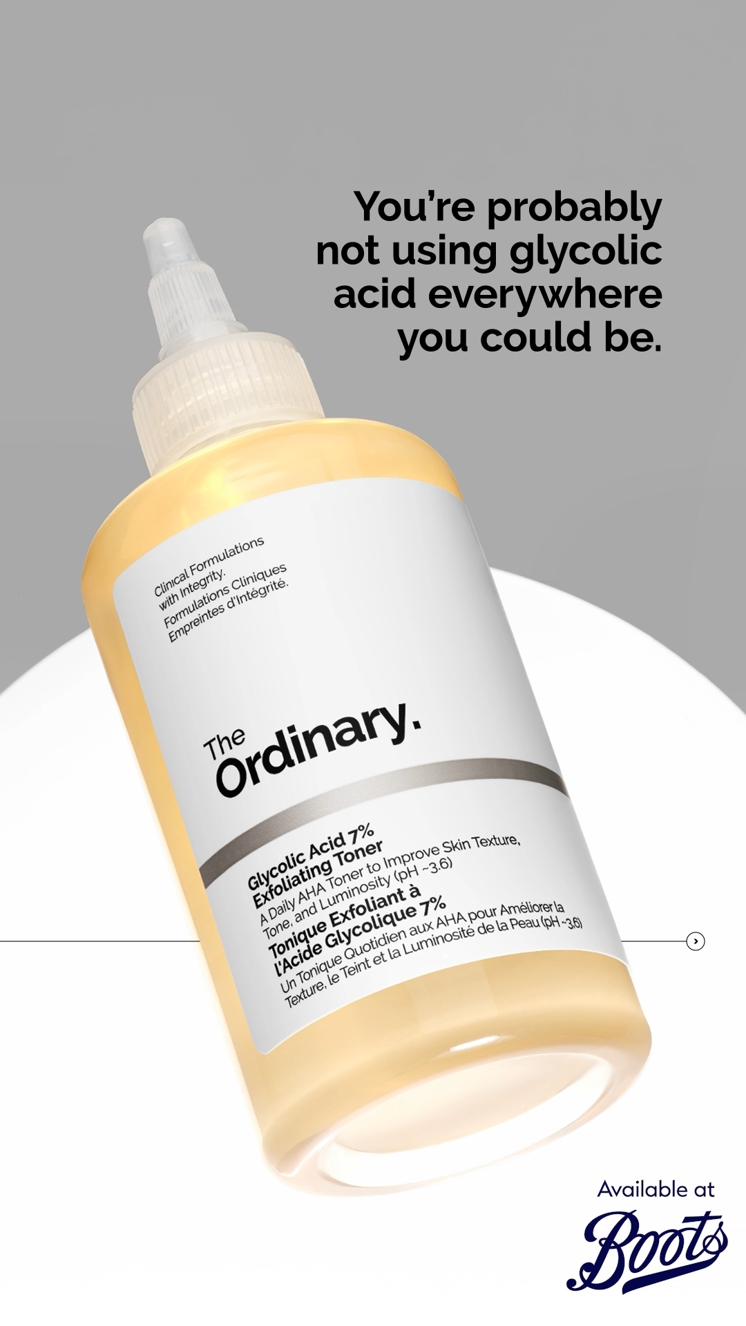 The Ordinary Facebook ad