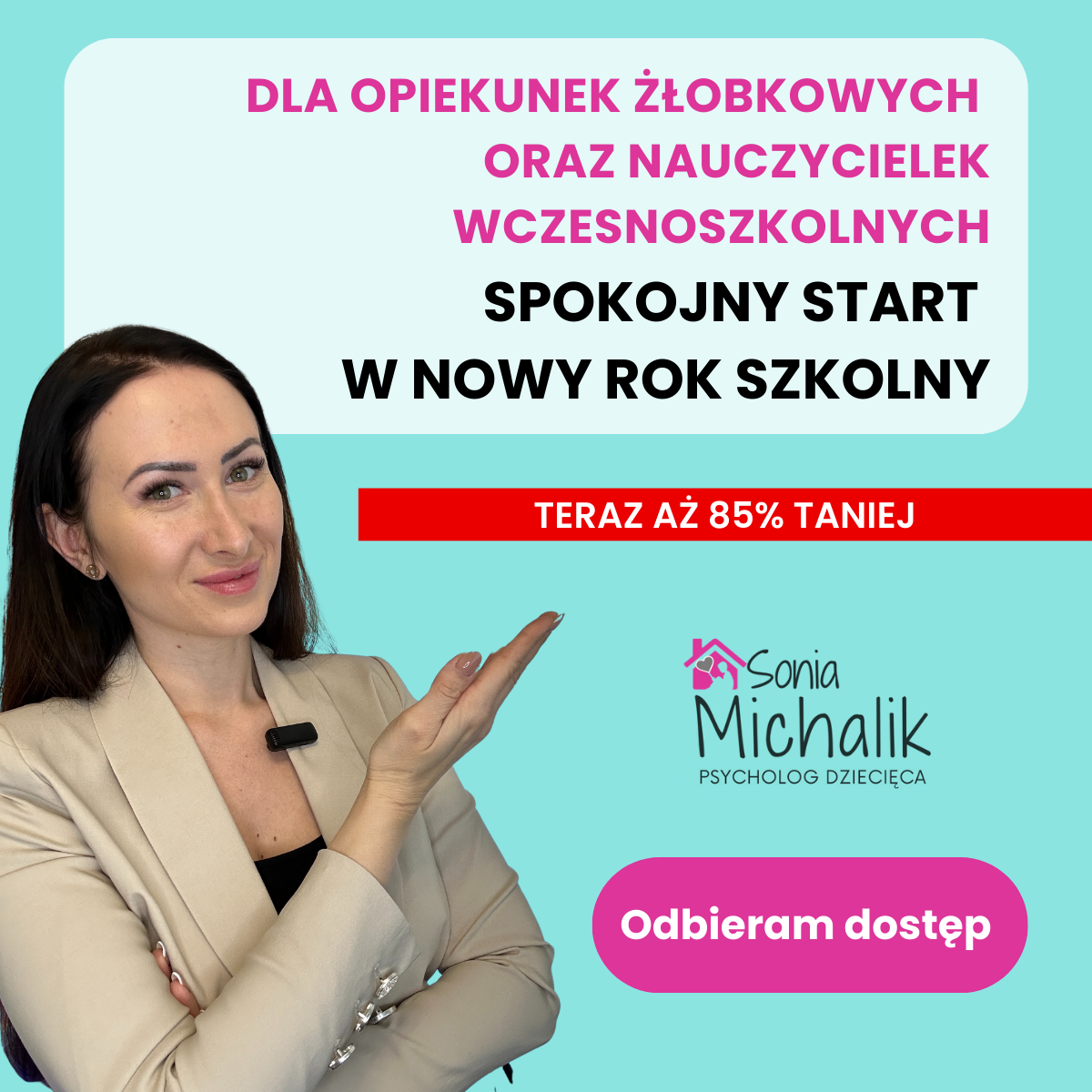 Sonia Michalik psycholog dziecięca Facebook ad