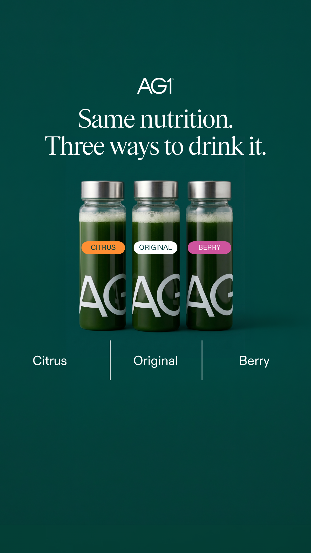 AG1 by Athletic Greens Facebook ad