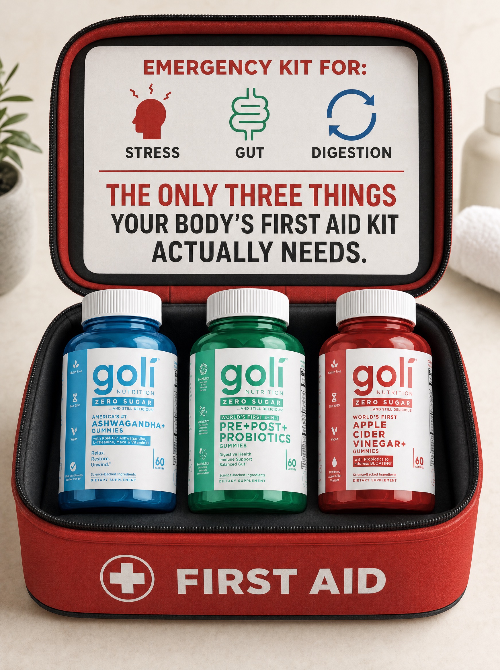 Goli Facebook ad: OVER 60% OFF + 100% FREE Shipping
