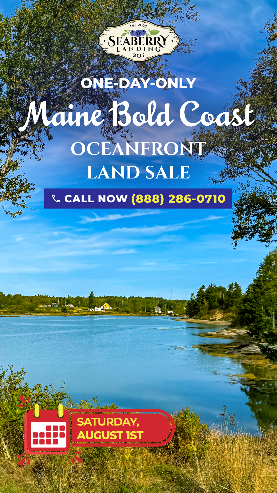 Coastal Maine's Seaberry Landing Facebook ad from Jul 10, 2026