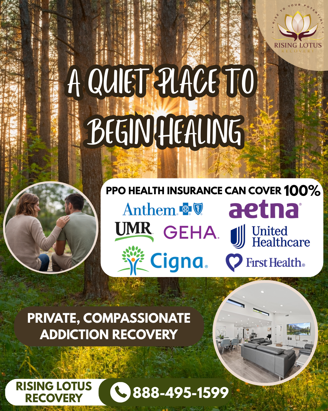 Rising Lotus Recovery Facebook ad