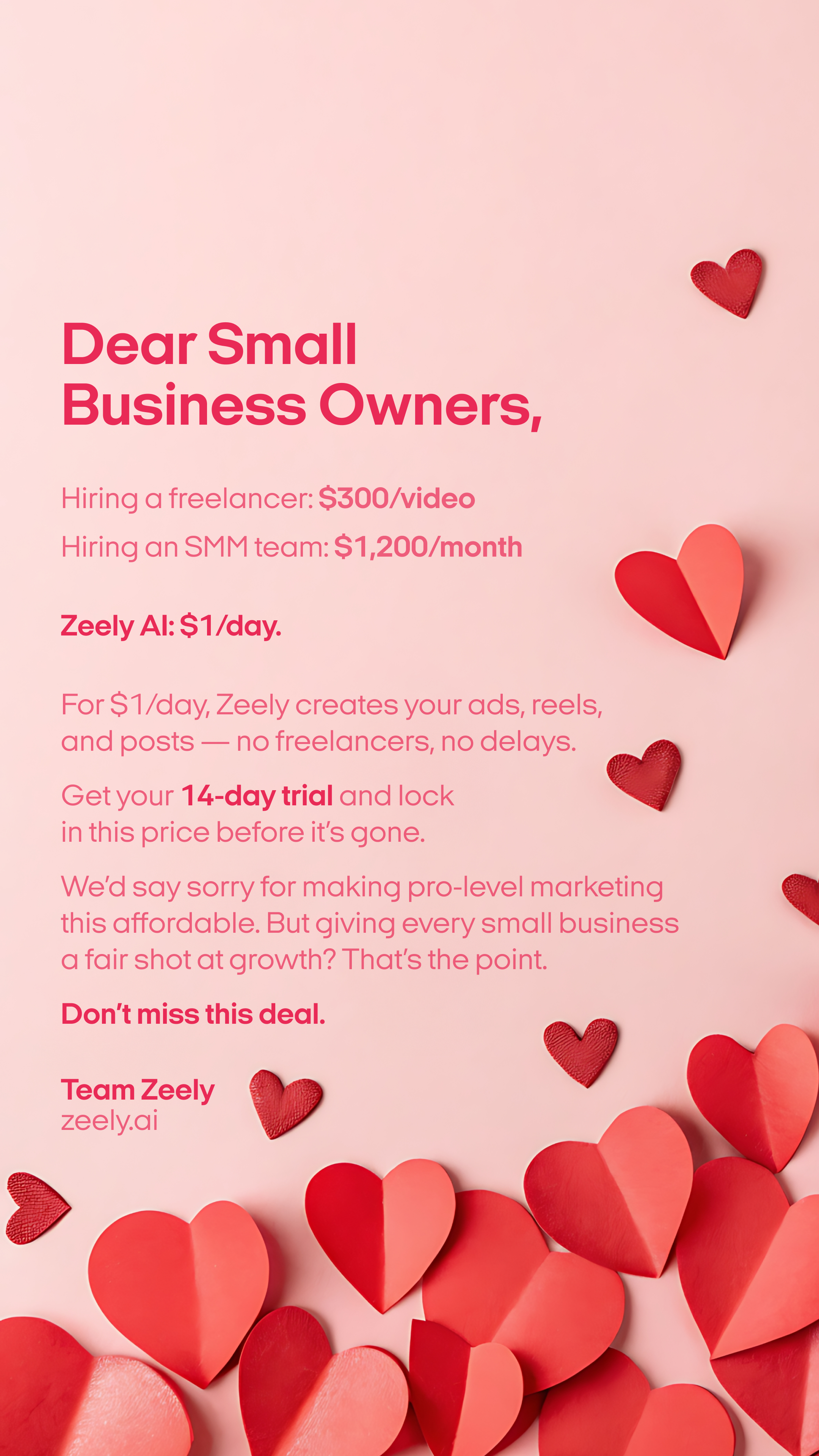 Zeely Facebook ad