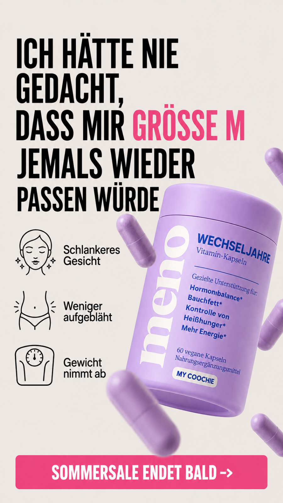 Menopause Weightloss Secrets Facebook ad
