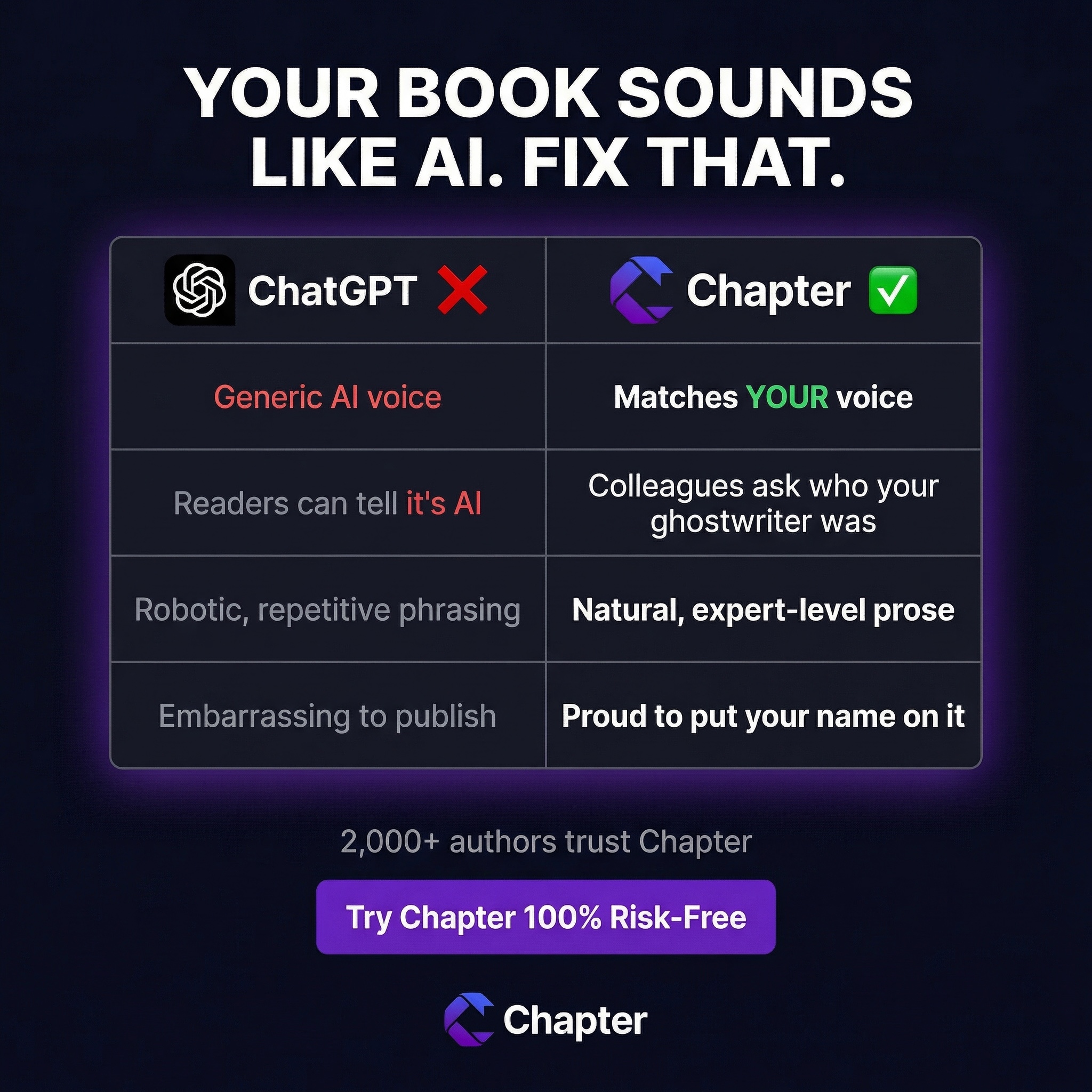Chapter.pub Facebook ad