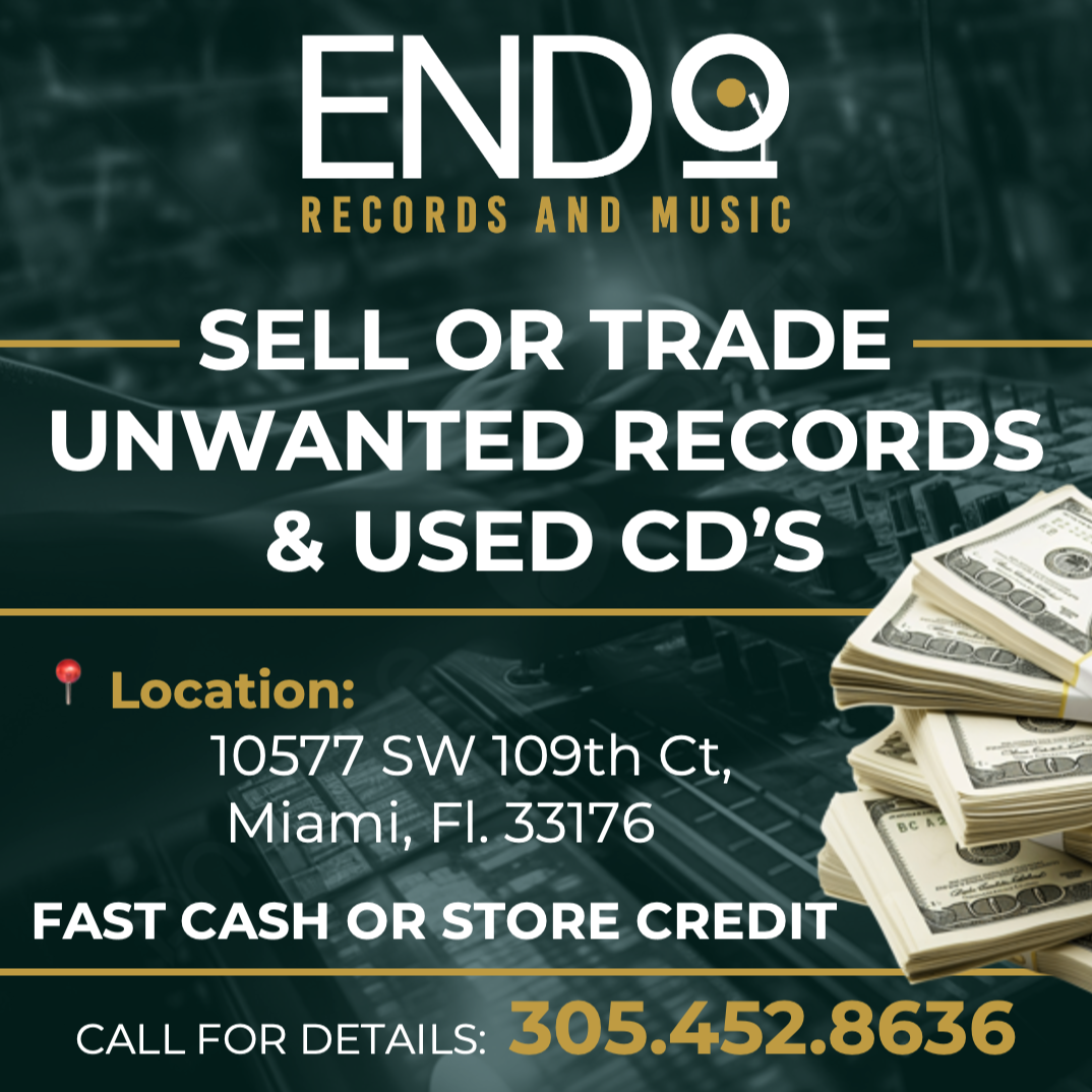 Endo Records Facebook ad: Cash for Records and CD's