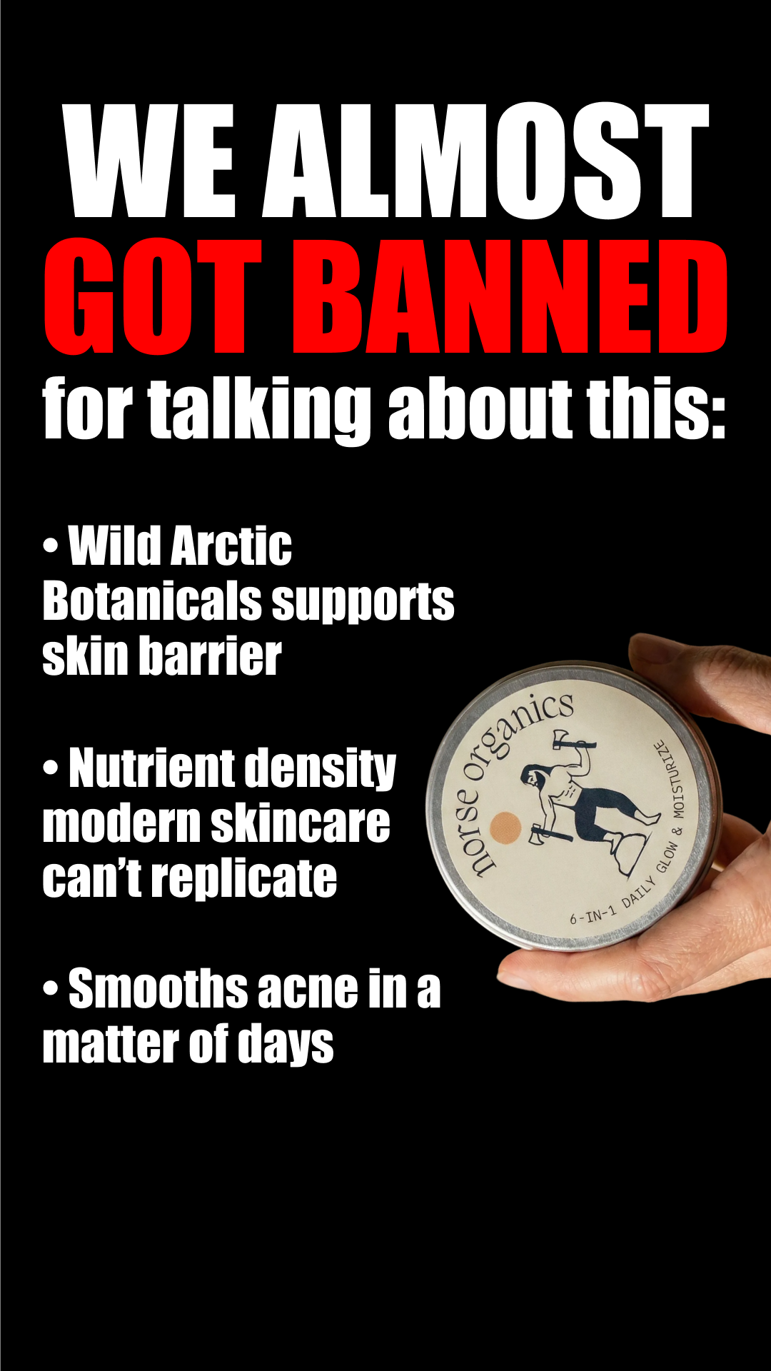 Norse Organics Facebook ad