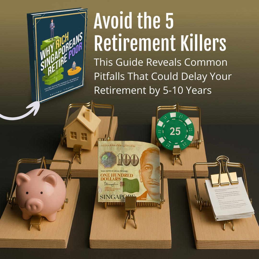 Rational Finance Facebook ad: Download our guide: Why Rich Singaporeans Retire Poor