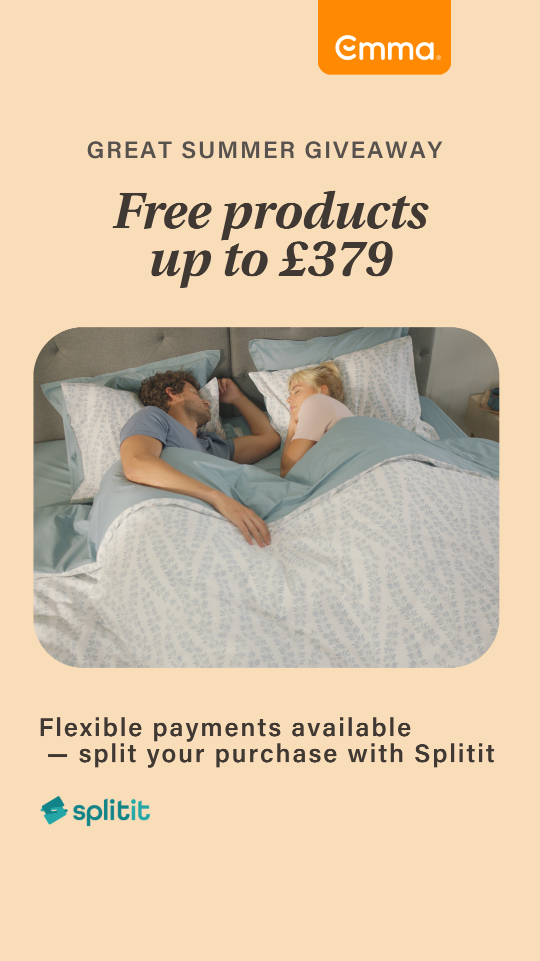 Emma Sleep UK Facebook ad