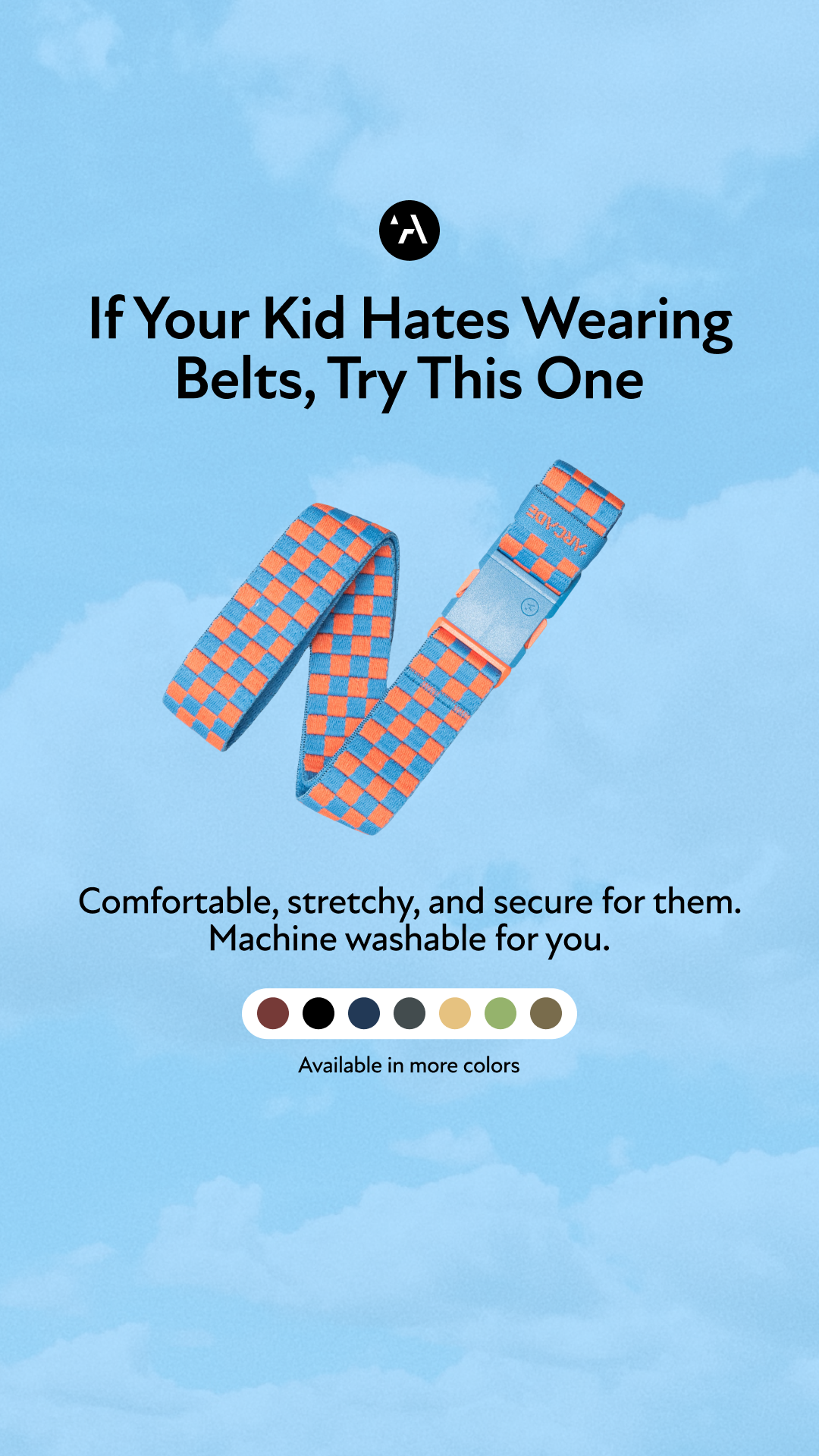 Arcade Belts Facebook ad