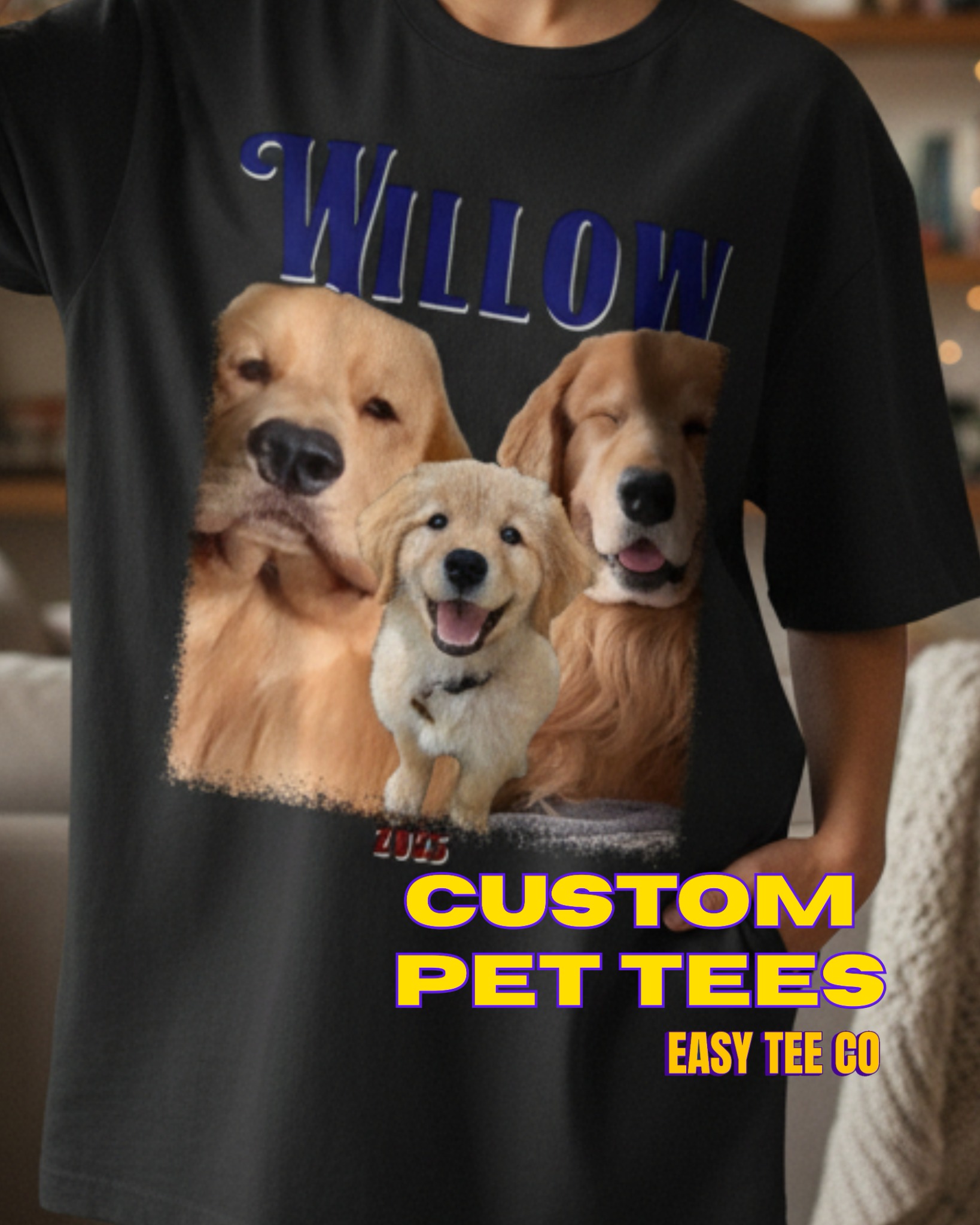 Easy Tee Facebook ad: Design It. Wear It. Own It.