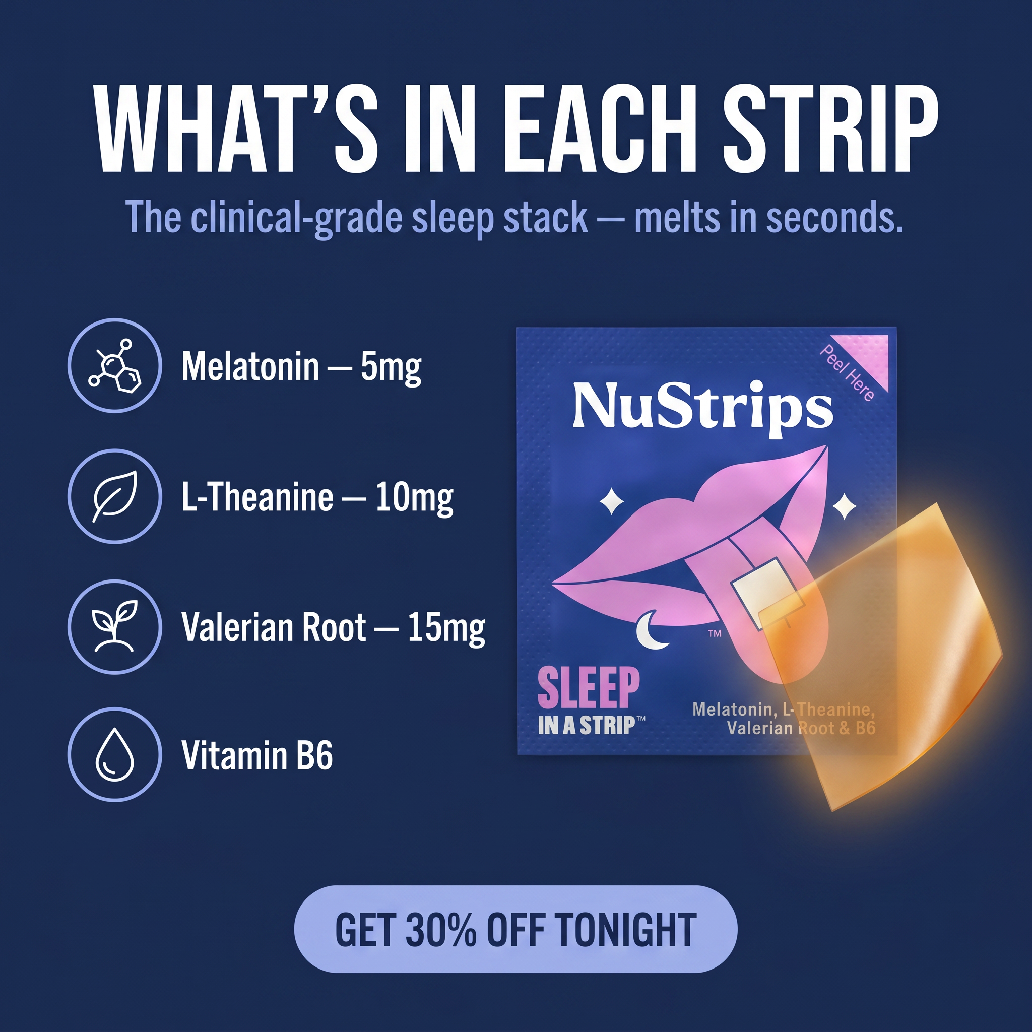 NuStrips Facebook ad