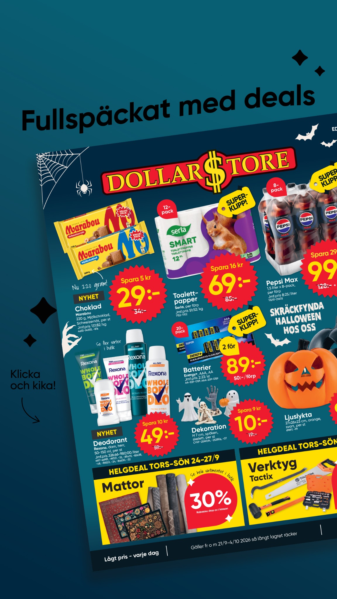 Dollarstore Facebook ad: Se annonsbladet här!