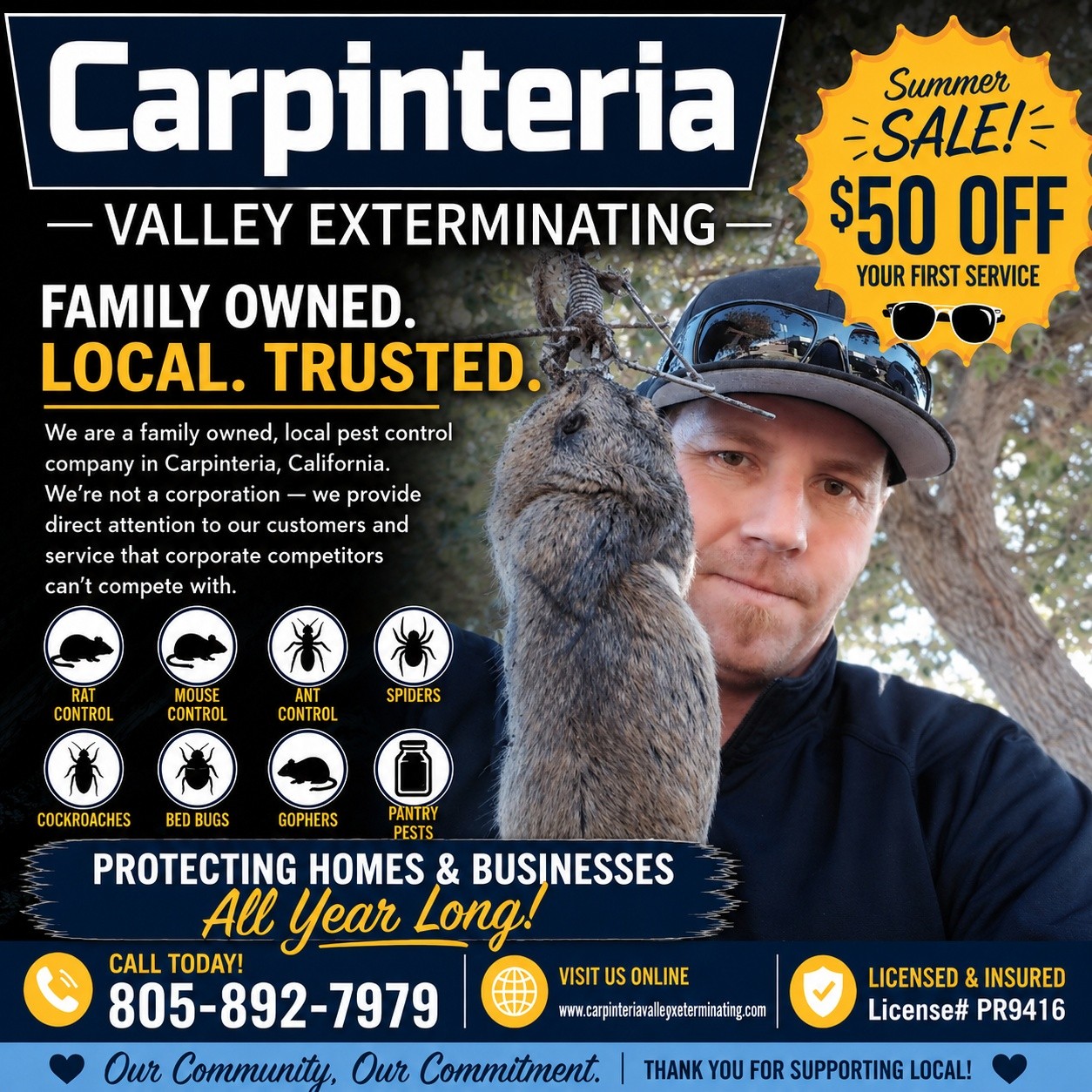 Carpinteria Valley Exterminating Facebook ad: Carpinteria Valley Exterminating. Carpinteria, CA Pest…