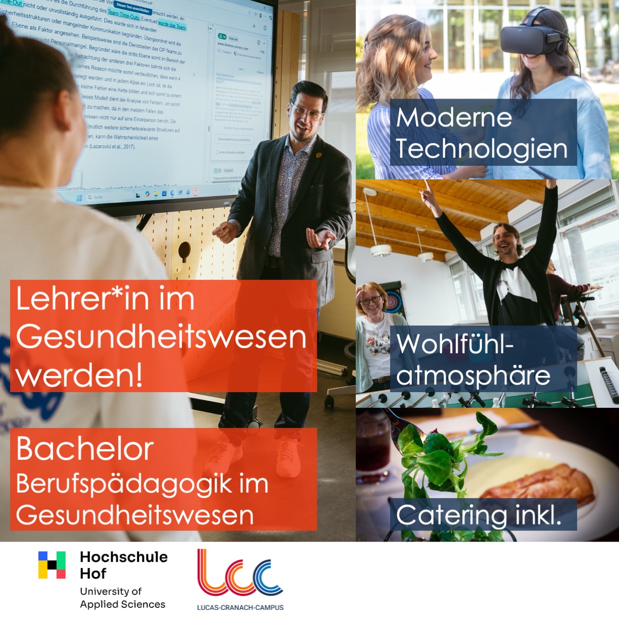 Lucas-Cranach-Campus Facebook ad: Jungen Menschen etwas beizubringen, lässt Deine Augen…