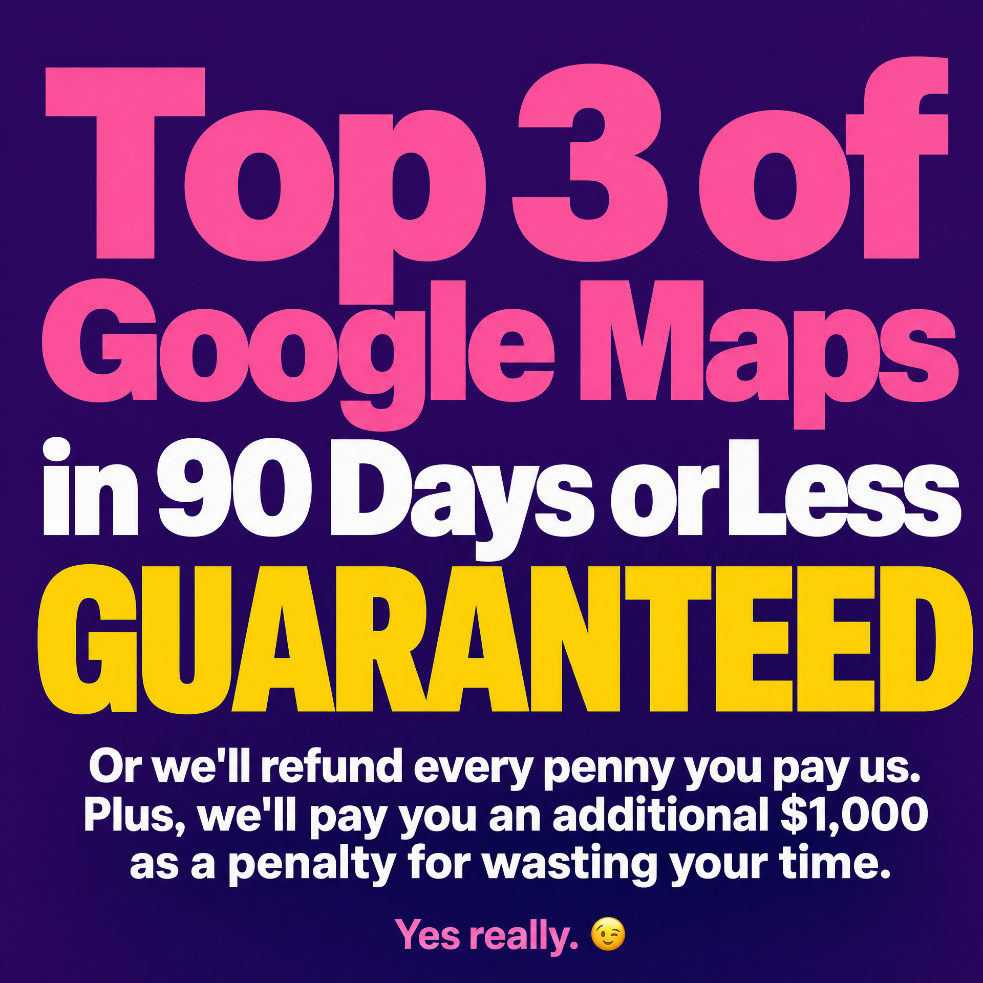 Maps Guaranteed Facebook ad