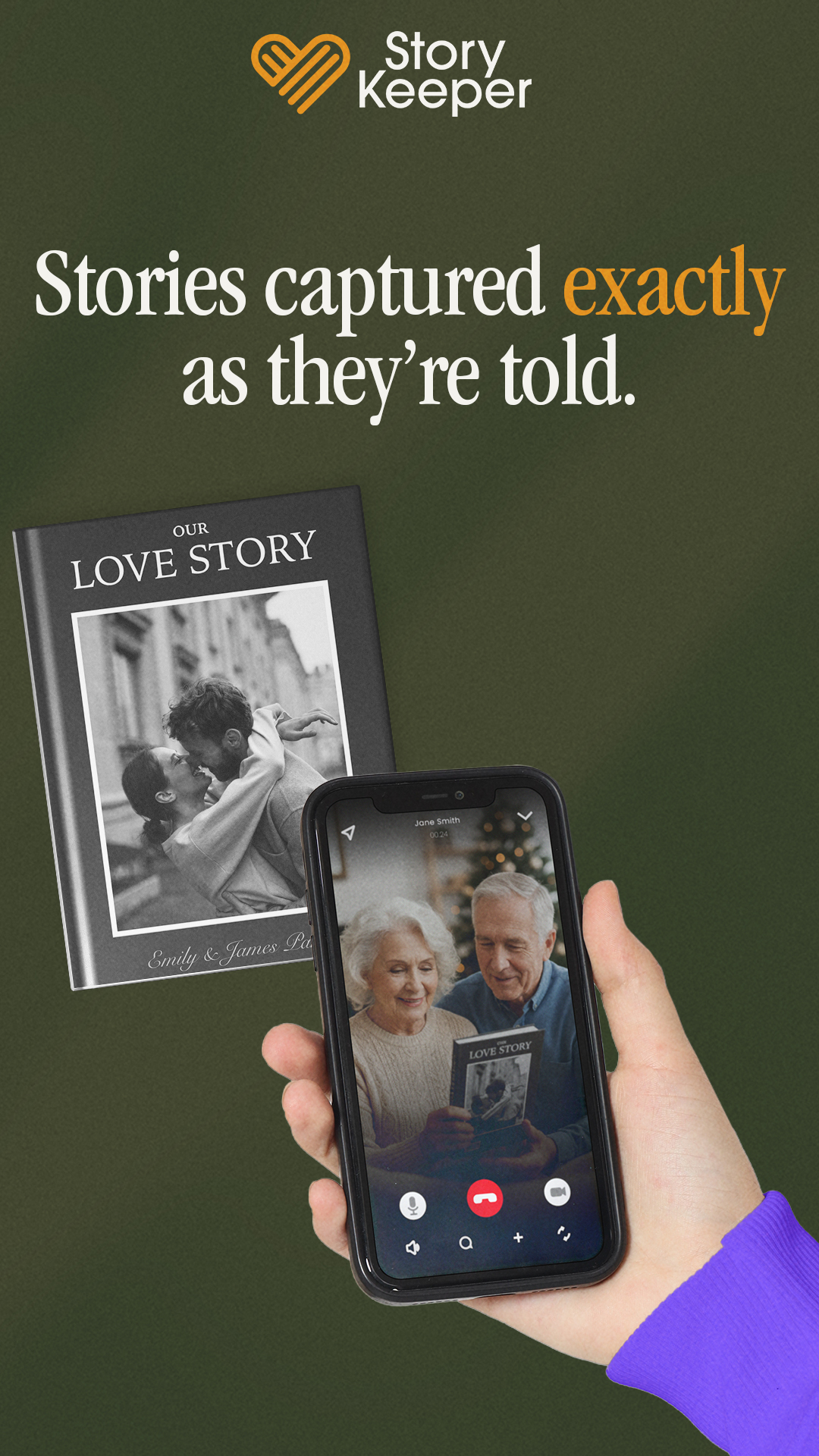 StoryKeeper Facebook ad