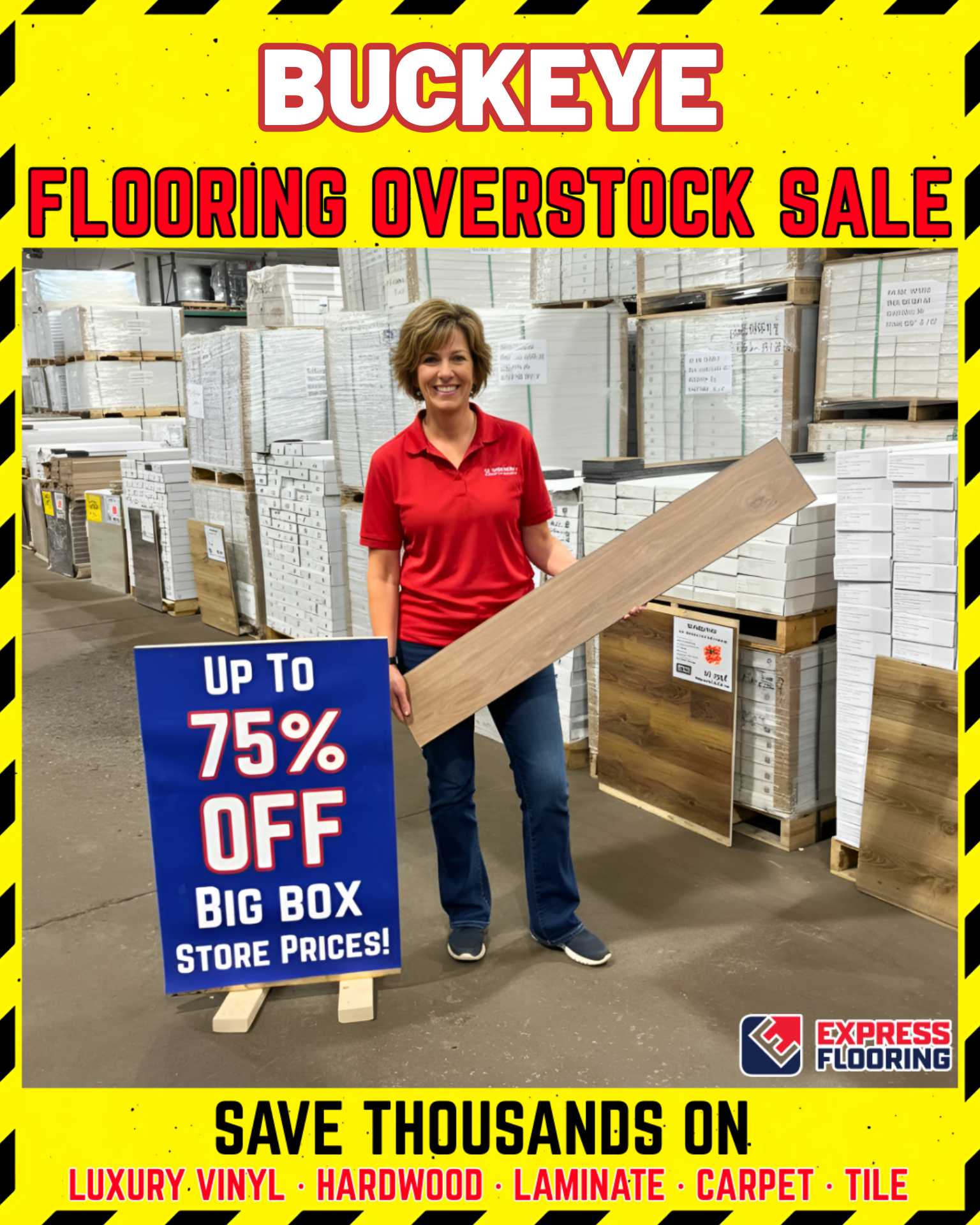 Express Flooring Facebook ad
