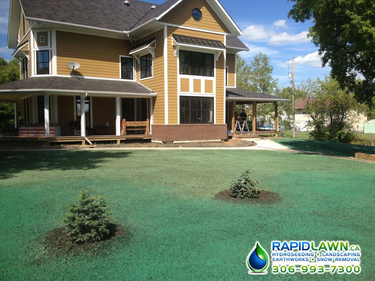 Rapid Lawn Landscape Solutions Facebook ad: Trusted Regina Landscaping, Lawn Care and Hydroseeding…