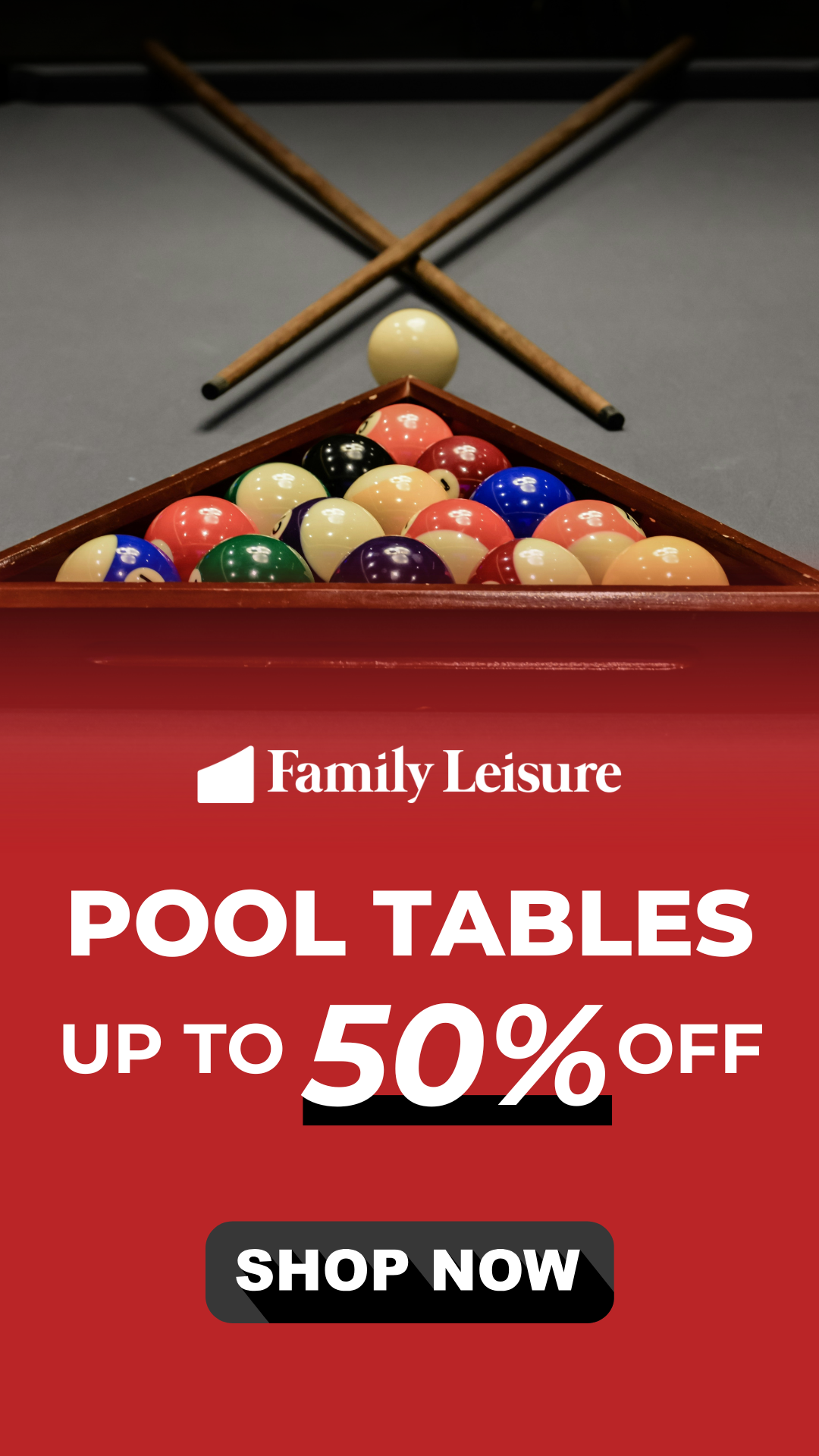 Family Leisure Facebook ad from Jun 22, 2026