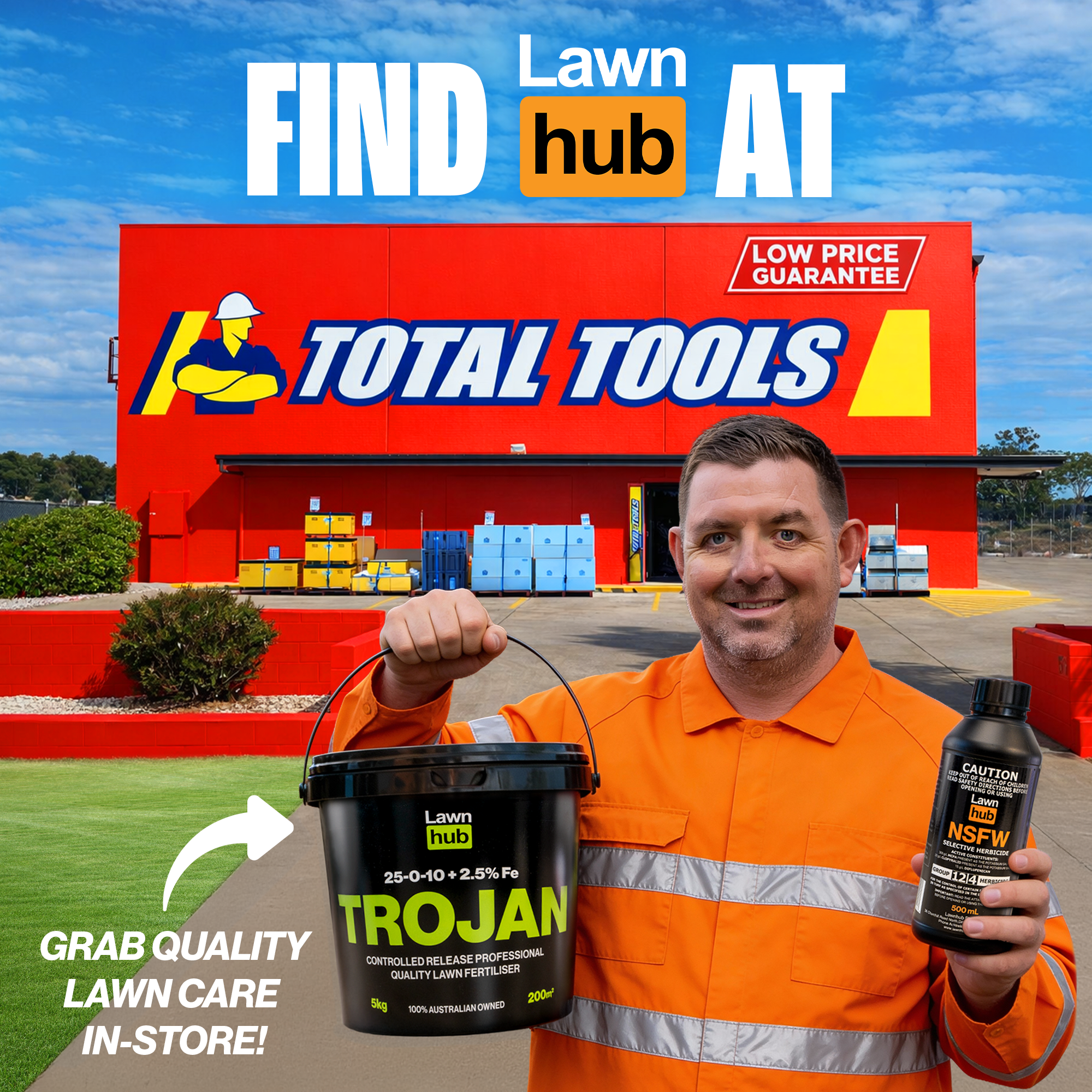TheLawnHub Facebook ad
