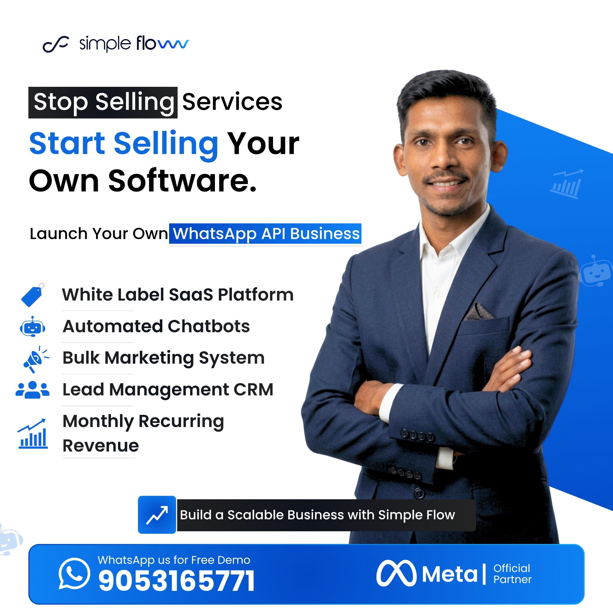 Abhinandan kumar Facebook ad: Offer WhatsApp Automation Services