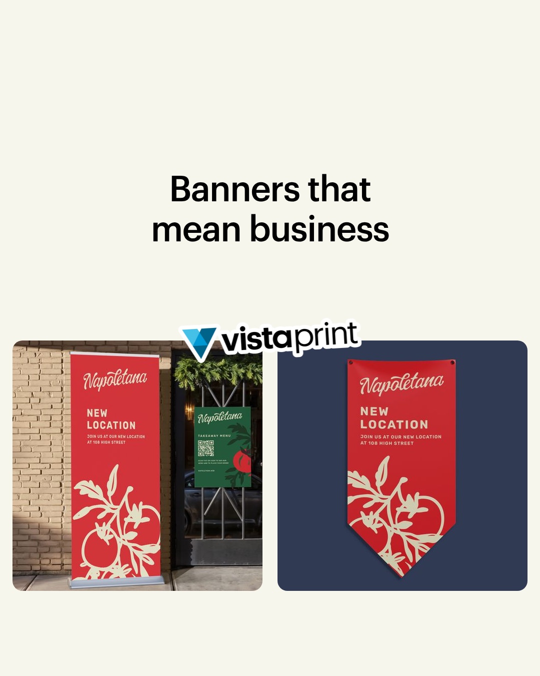VistaPrint Facebook ad