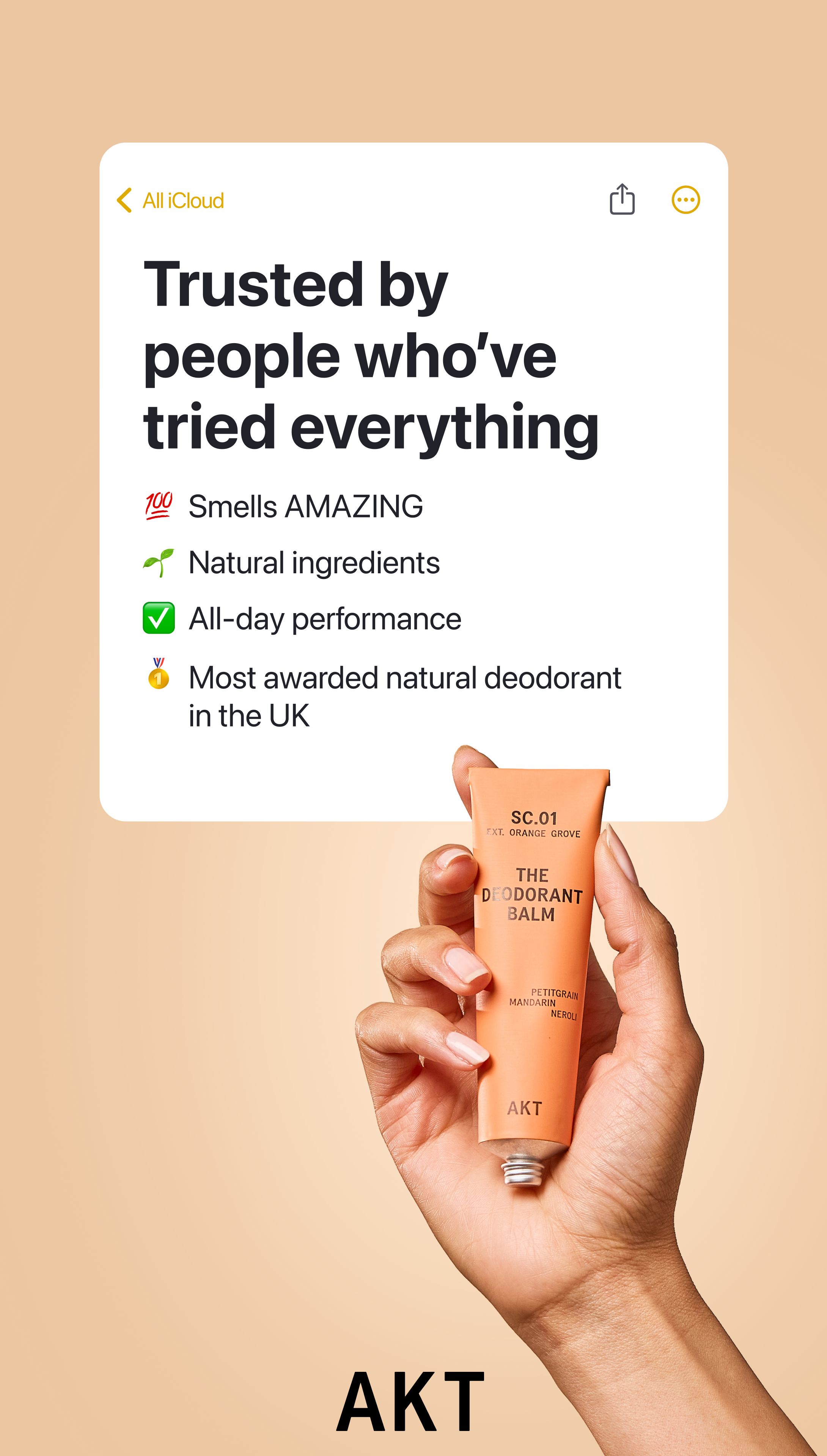AKT London Facebook ad