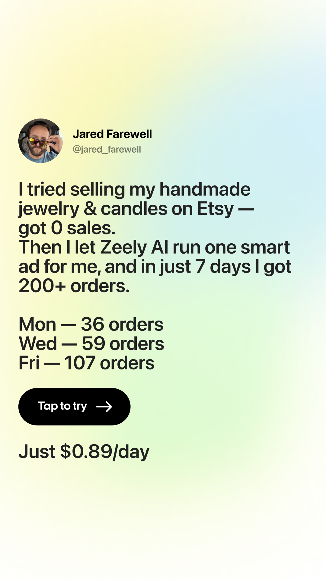 Zeely Facebook ad